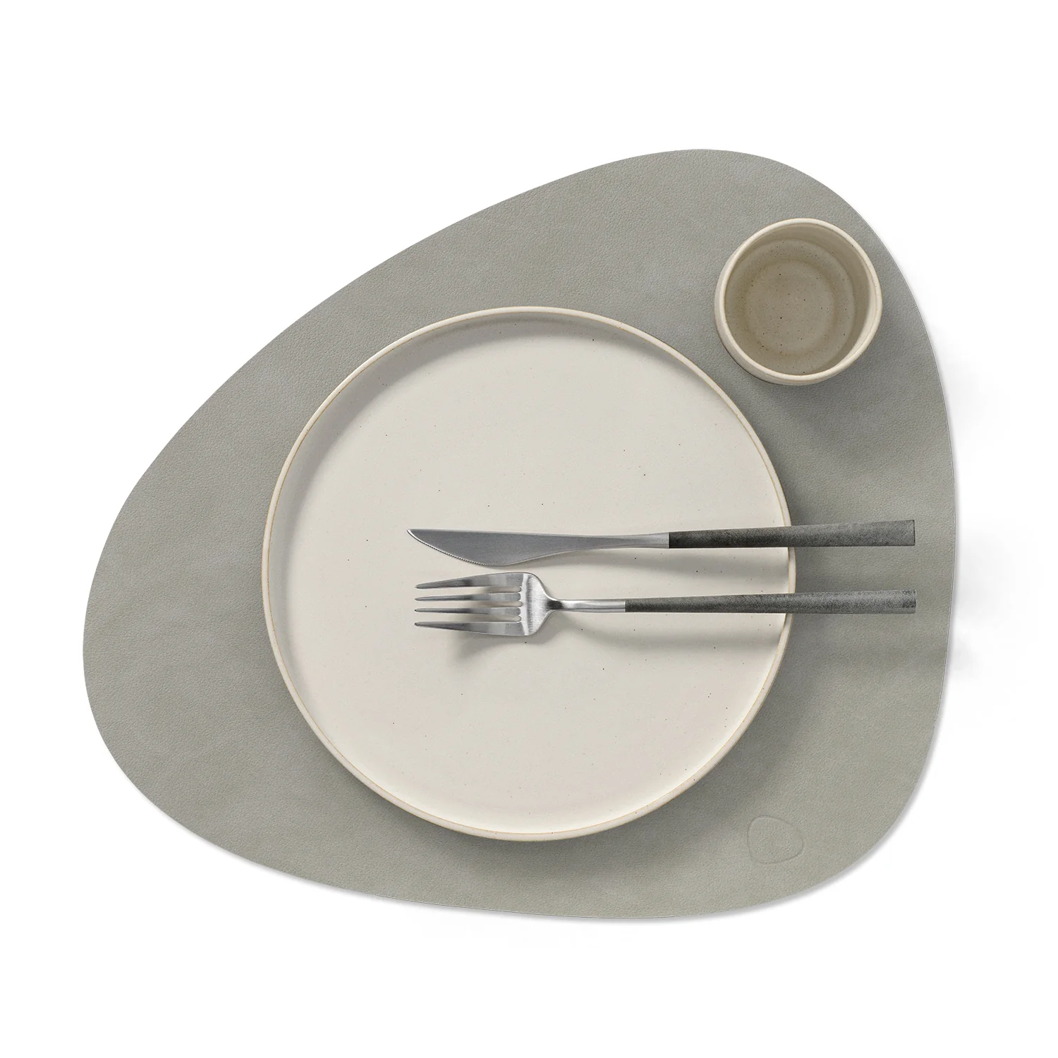 lind dna | table mat | curve large | nupo light grey - Image 2