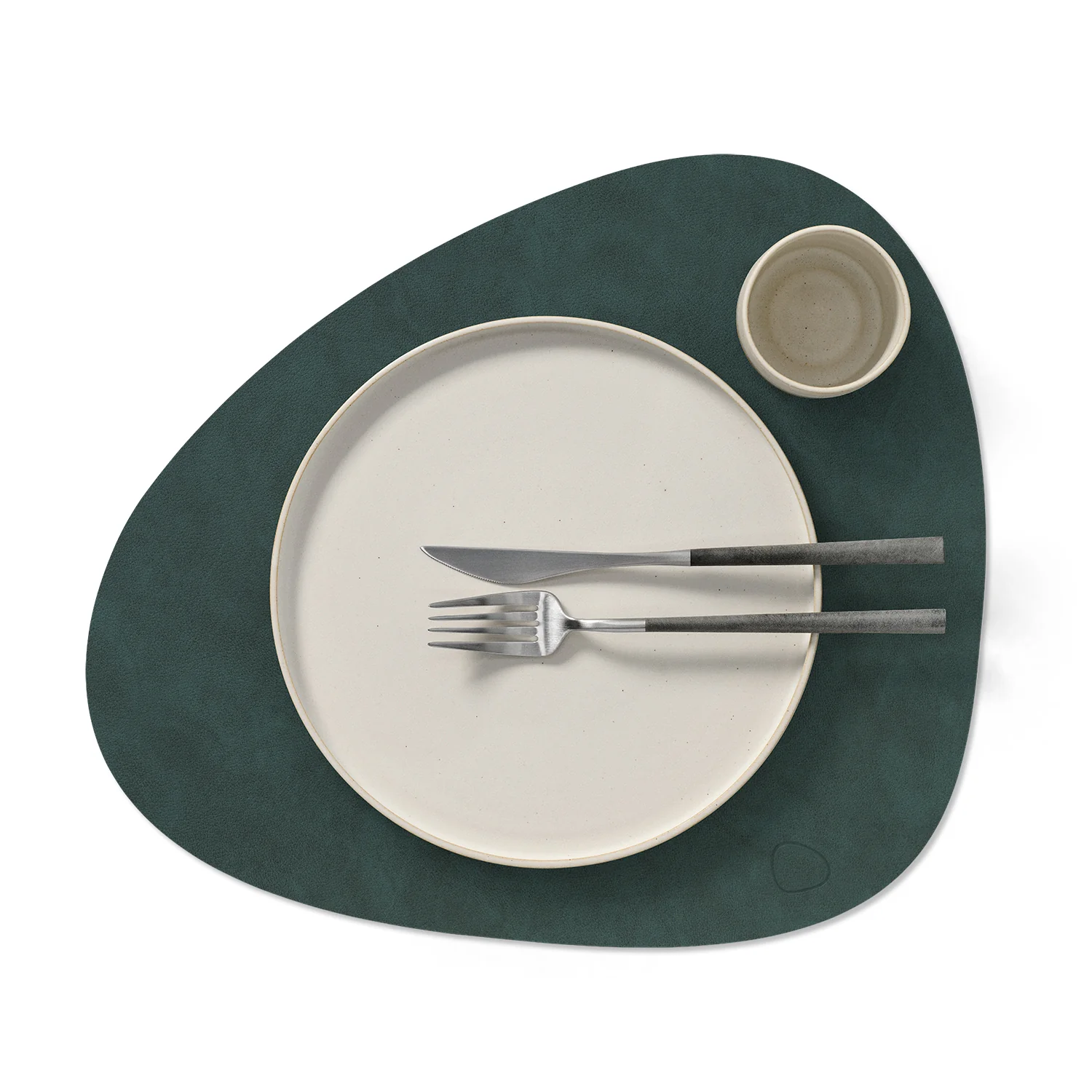 lind dna | table mat | curve large | nupo dark green - Image 2