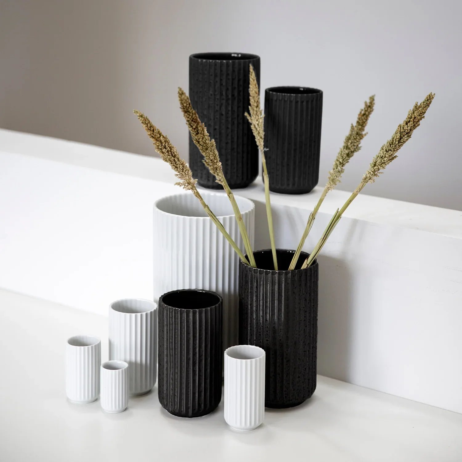 lyngby | porcelain vase 15cm | black - LC - Image 12
