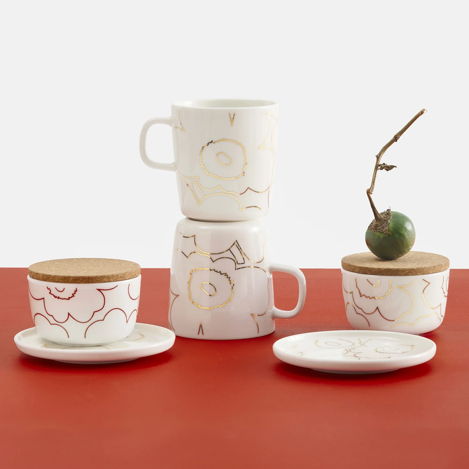 marimekko | oiva piirto unikko bowl 250ml | set of 2 | colour 123 - DC - Image 2