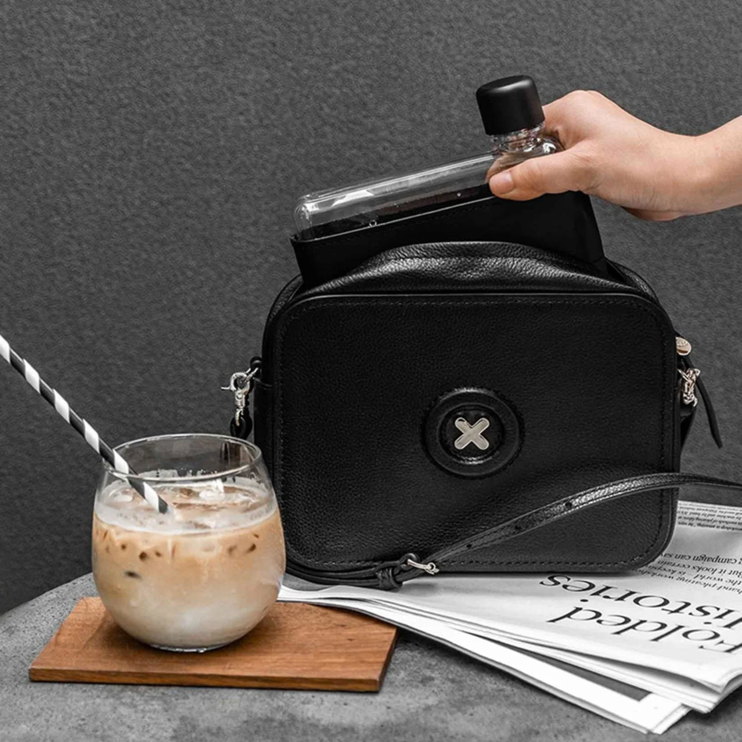 memobottle | sleeve A5 leather | black - LC - Image 7
