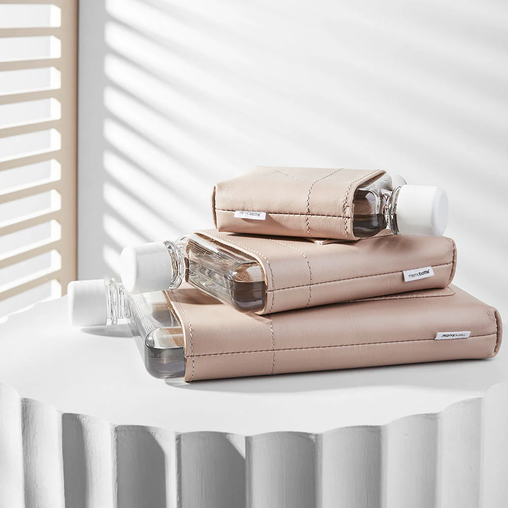 memobottle | sleeve A5 leather | nude - LC - Image 4