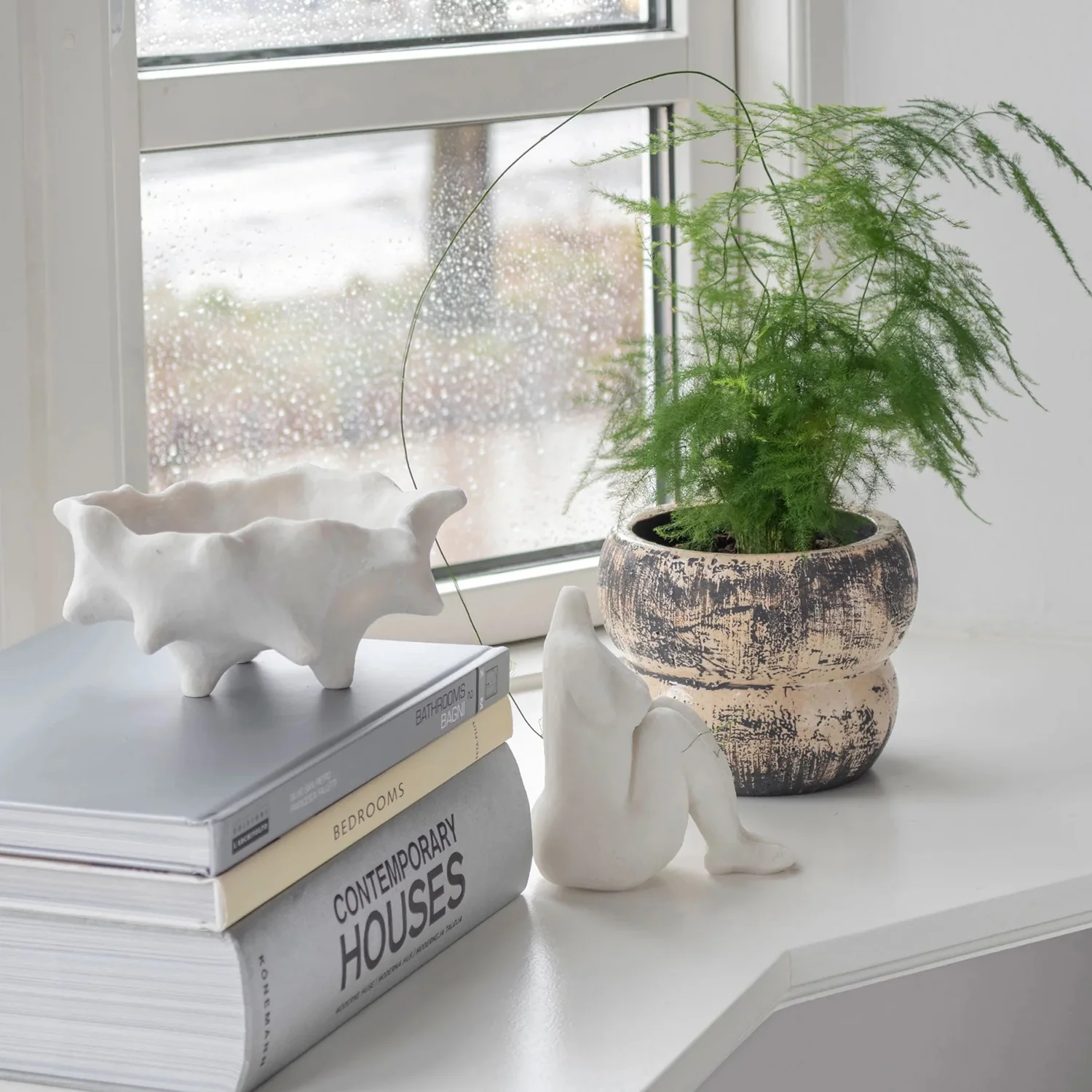 mette ditmer | art piece | chestnut bowl | off white - Image 3