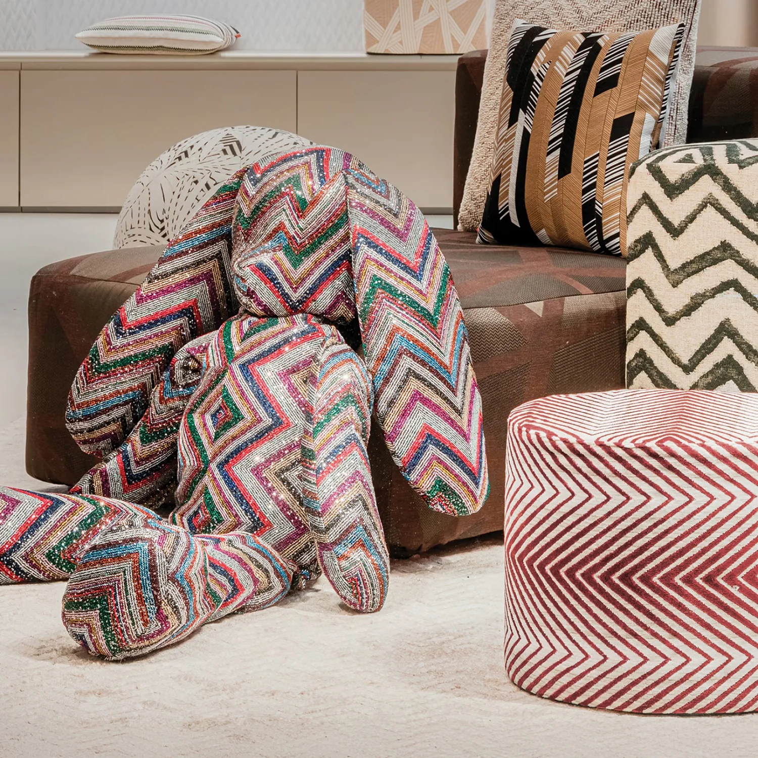 missoni home | ziggy cylinder pouf | colour 156 - Image 4