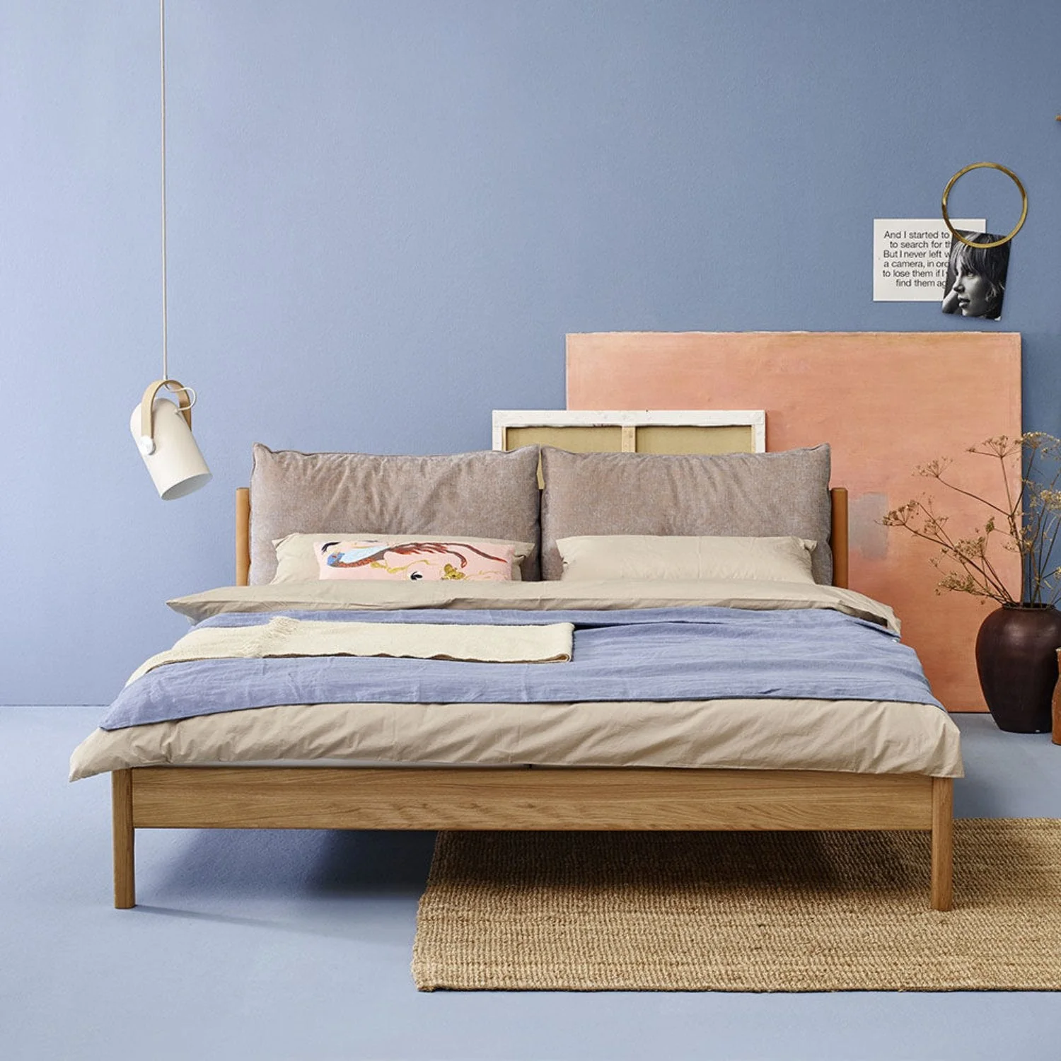 moeller design | LIV king bed | oak + whisky leather - Image 12