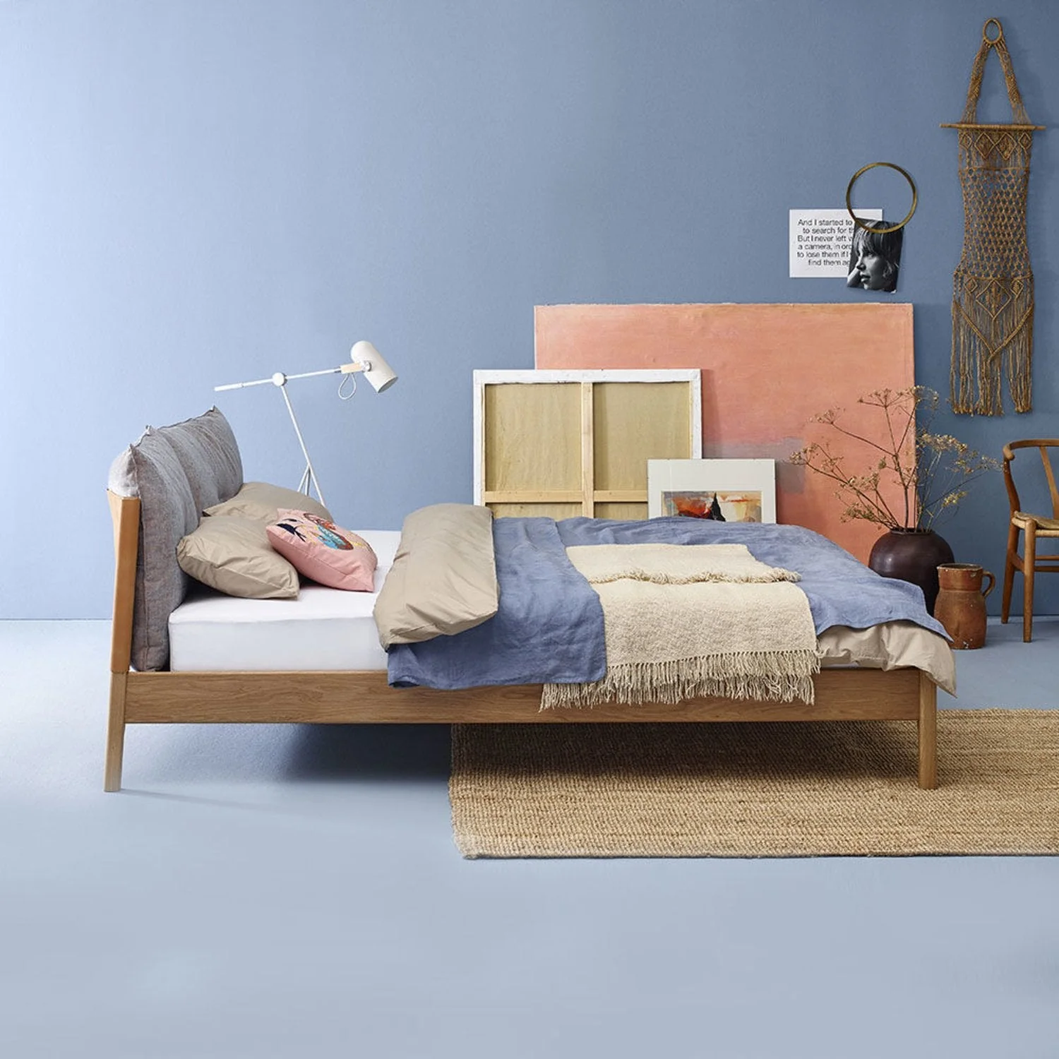 moeller design | LIV king bed | oak + whisky leather - Image 13