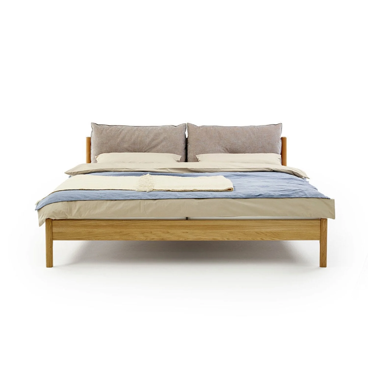 moeller design | LIV king bed | oak + whisky leather - Image 4