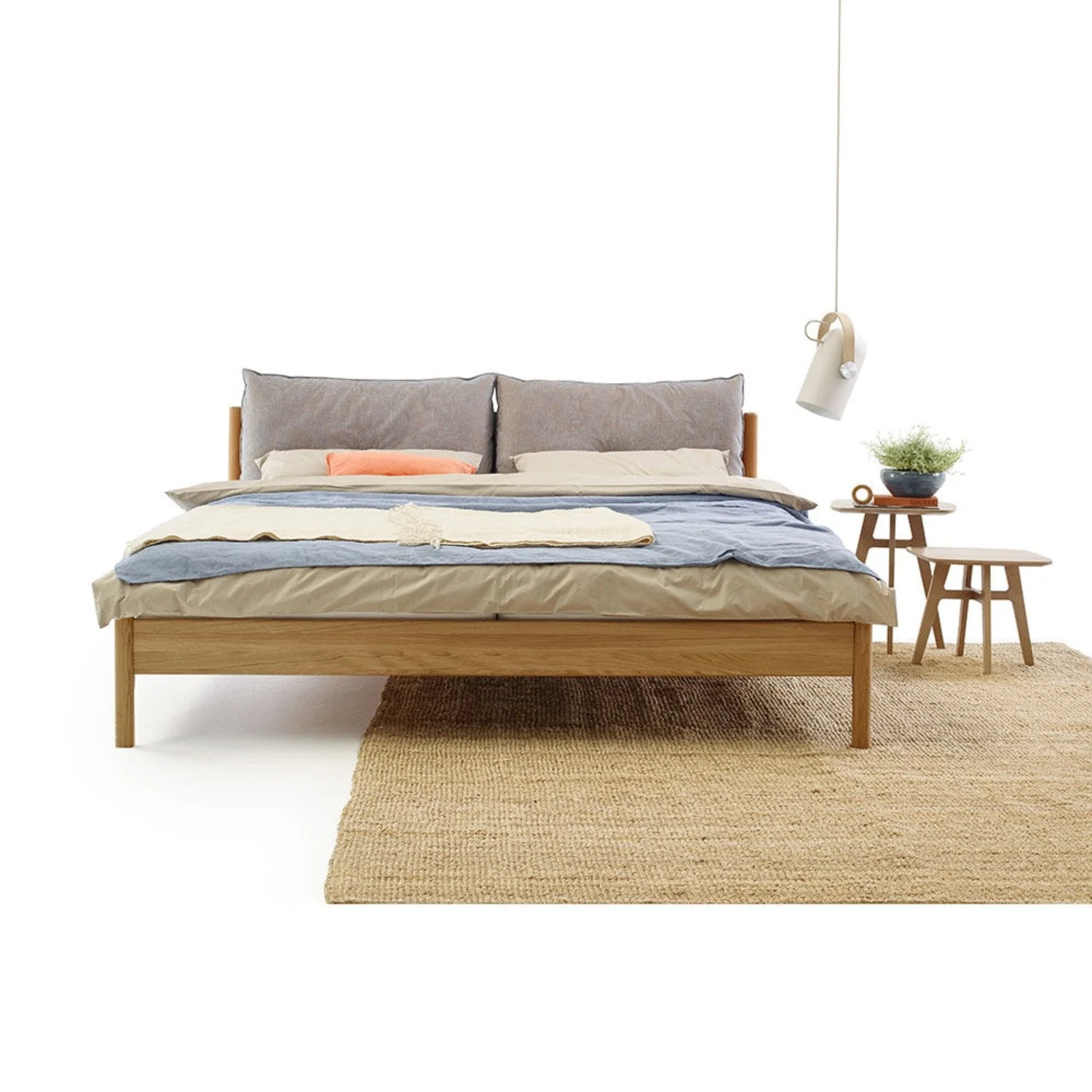 moeller design | LIV king bed | oak + whisky leather - Image 7
