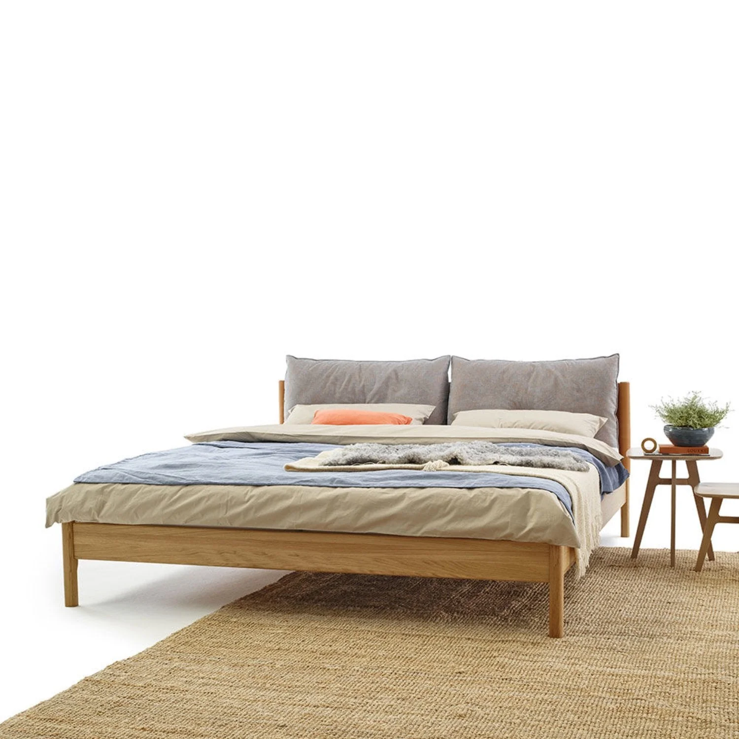 moeller design | LIV king bed | oak + whisky leather - Image 8