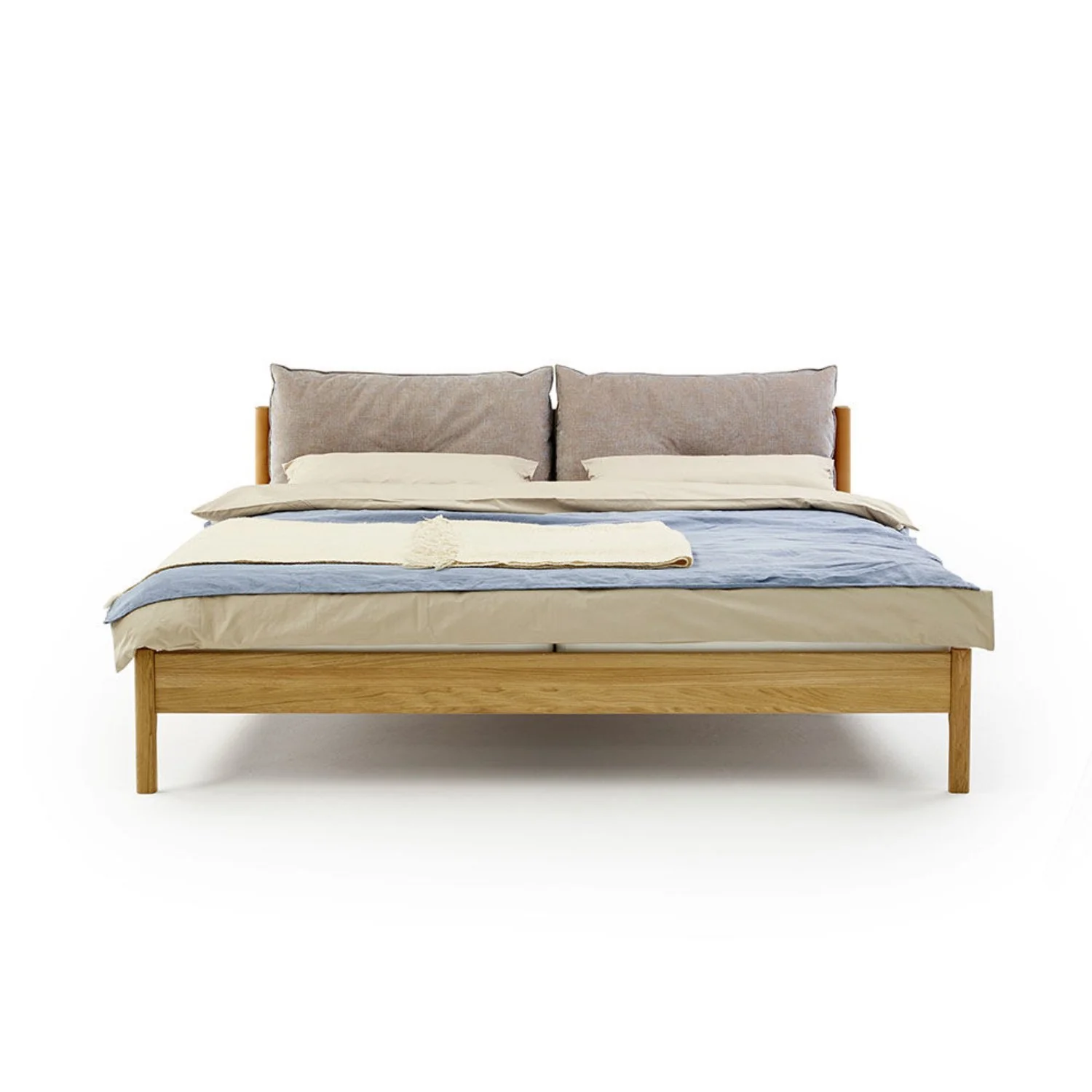 moeller design | LIV queen bed | oak + whisky leather - Image 4