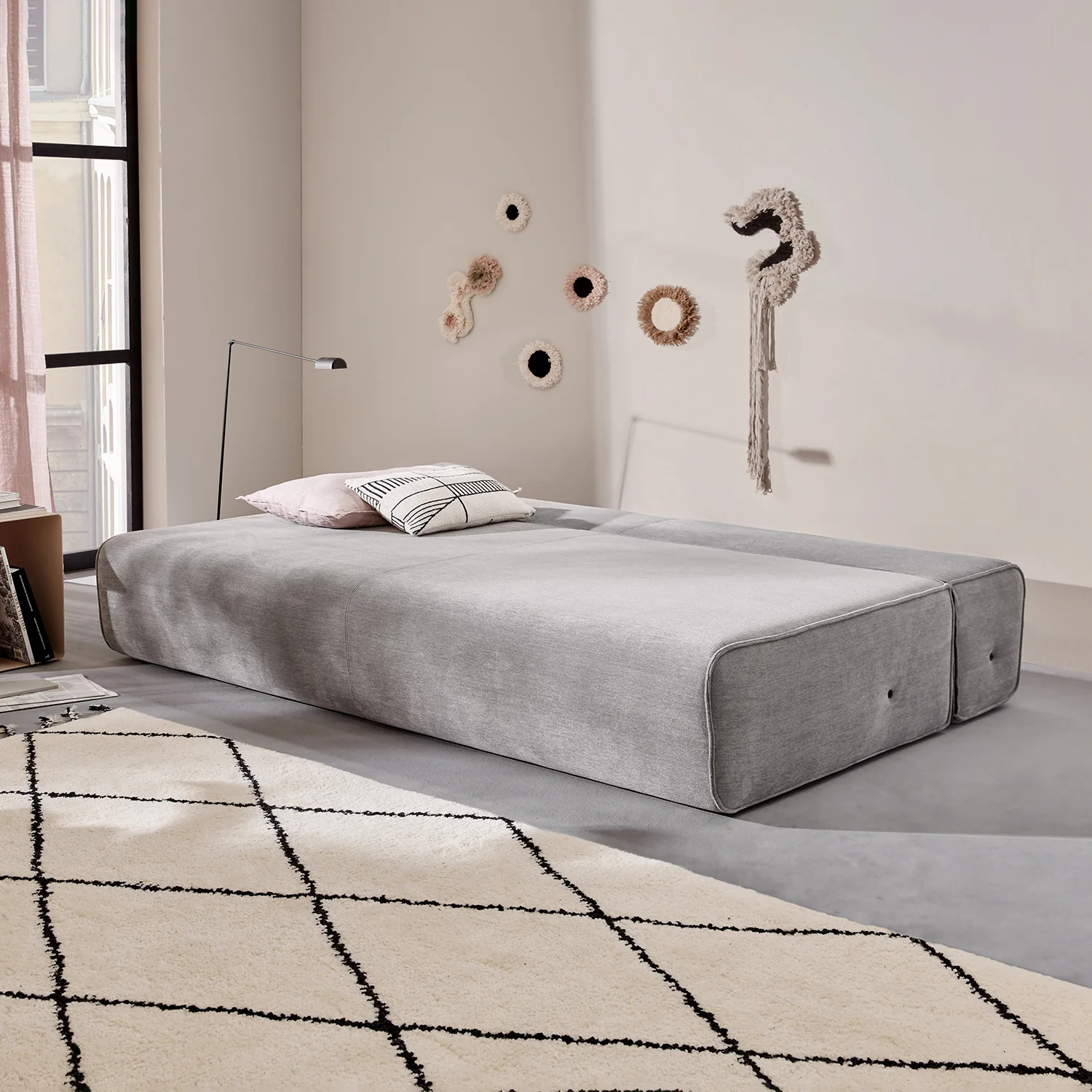 moeller design | slounge sofa bed | loop thyme 206 + leather strap - Image 11