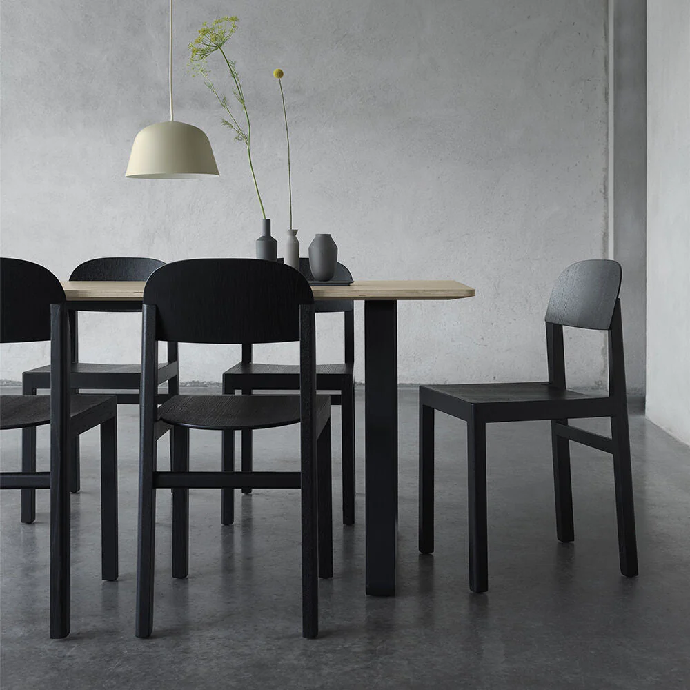 muuto | 70/70 table | solid oak + black base 170x85cm - Image 2