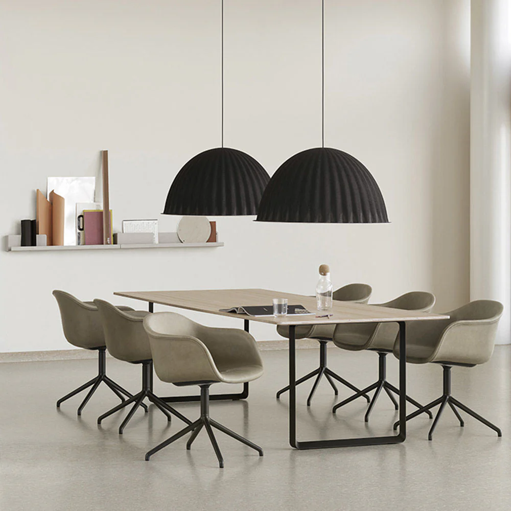 muuto | 70/70 table | solid oak + black base 225x90cm - Image 4
