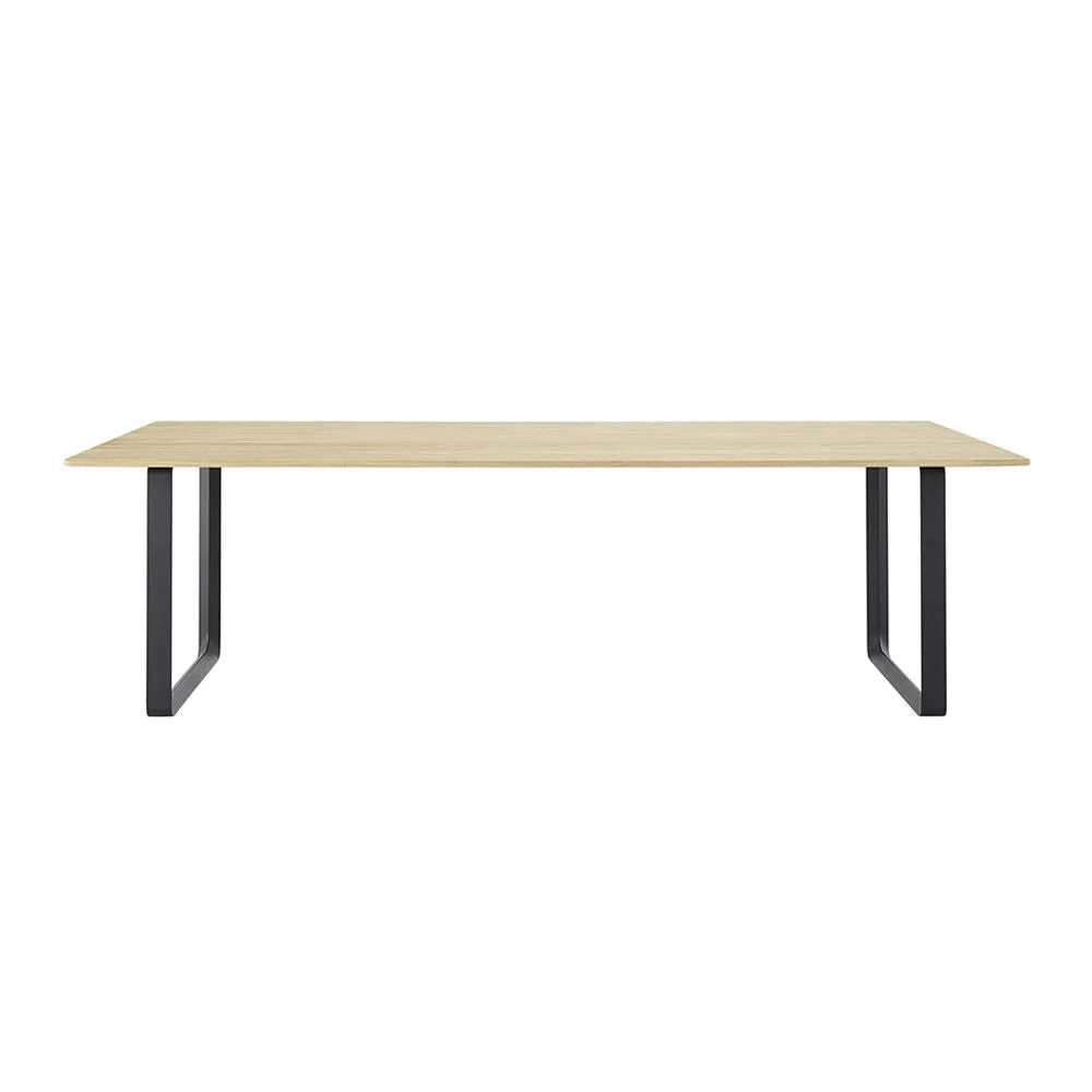 muuto | 70/70 table | solid oak + black base 225x90cm - Image 5