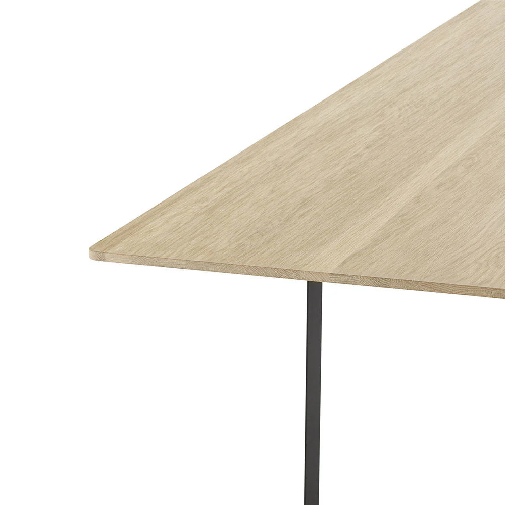 muuto | 70/70 table | solid oak + black base 255x108cm - Image 4