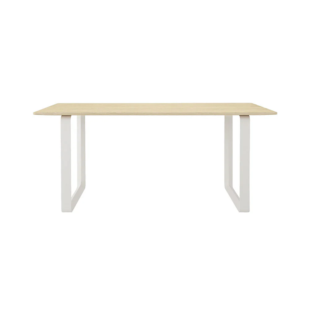 muuto | 70/70 table | solid oak + white base 170x85cm - Image 6