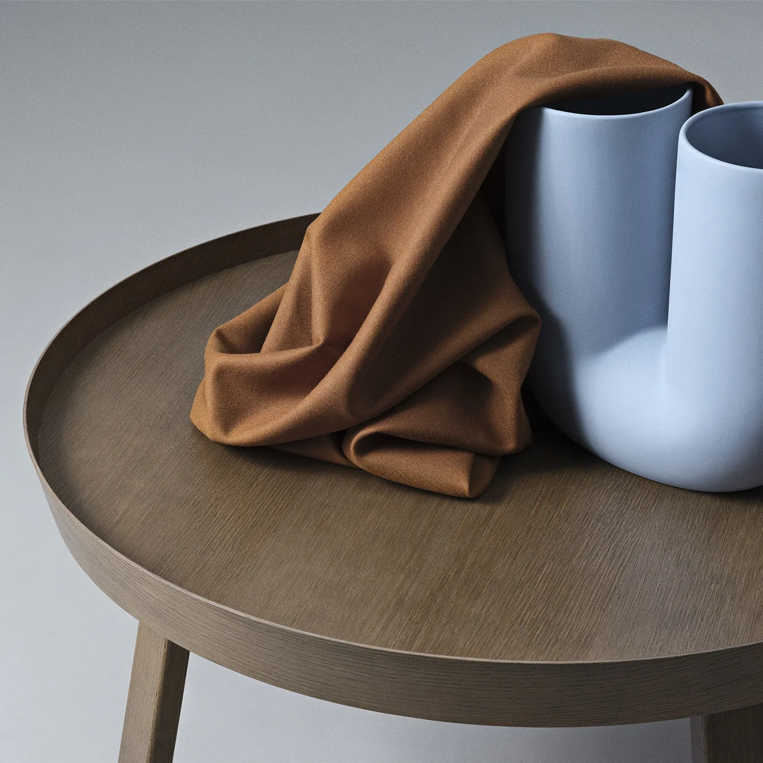 muuto | around coffee table | large stained dark brown - Image 3