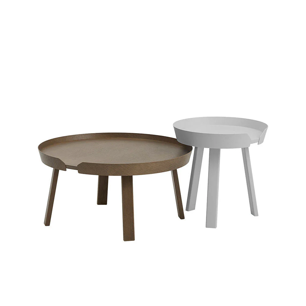 muuto | around coffee table | large stained dark brown - Image 6