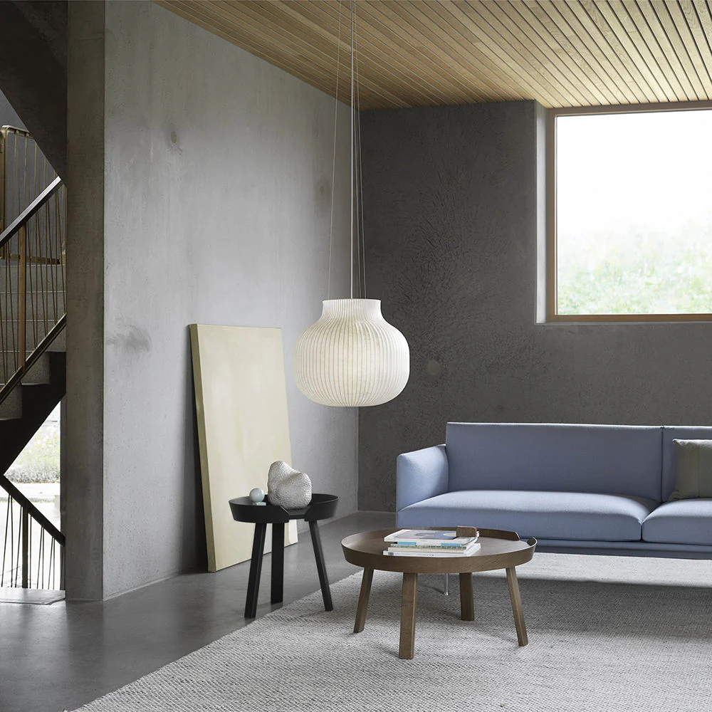 muuto | around coffee table | large stained dark brown - Image 7