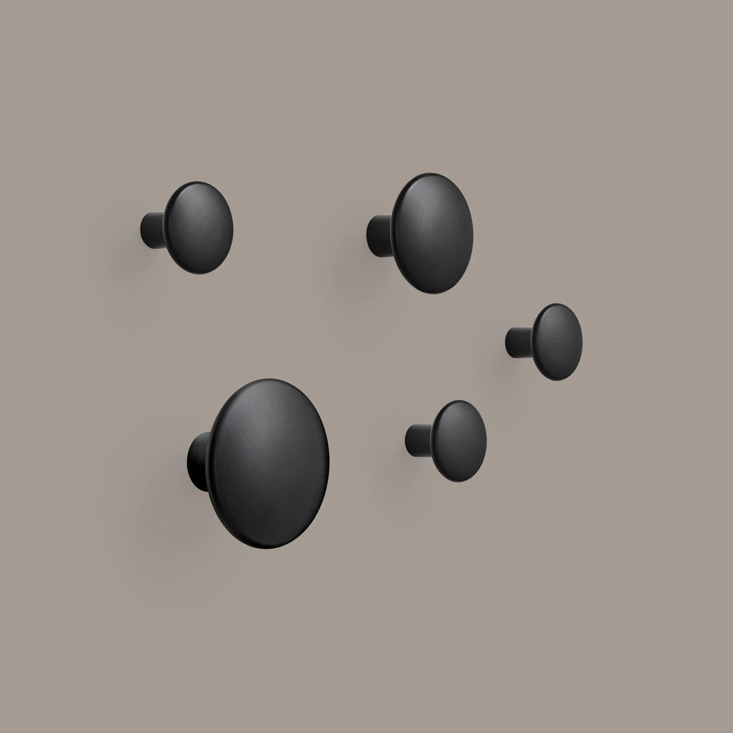 muuto | dots metal | black set of 5 - Image 3