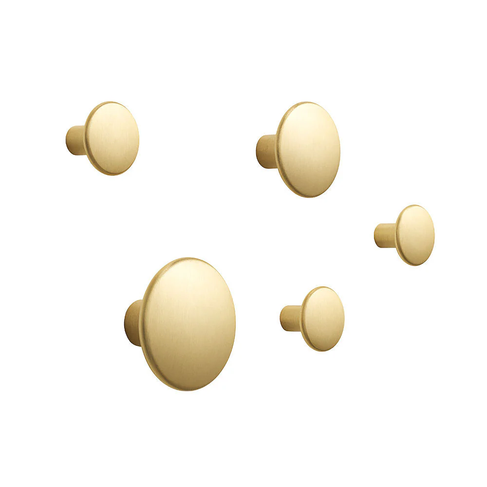 muuto | dots metal | brass set of 5