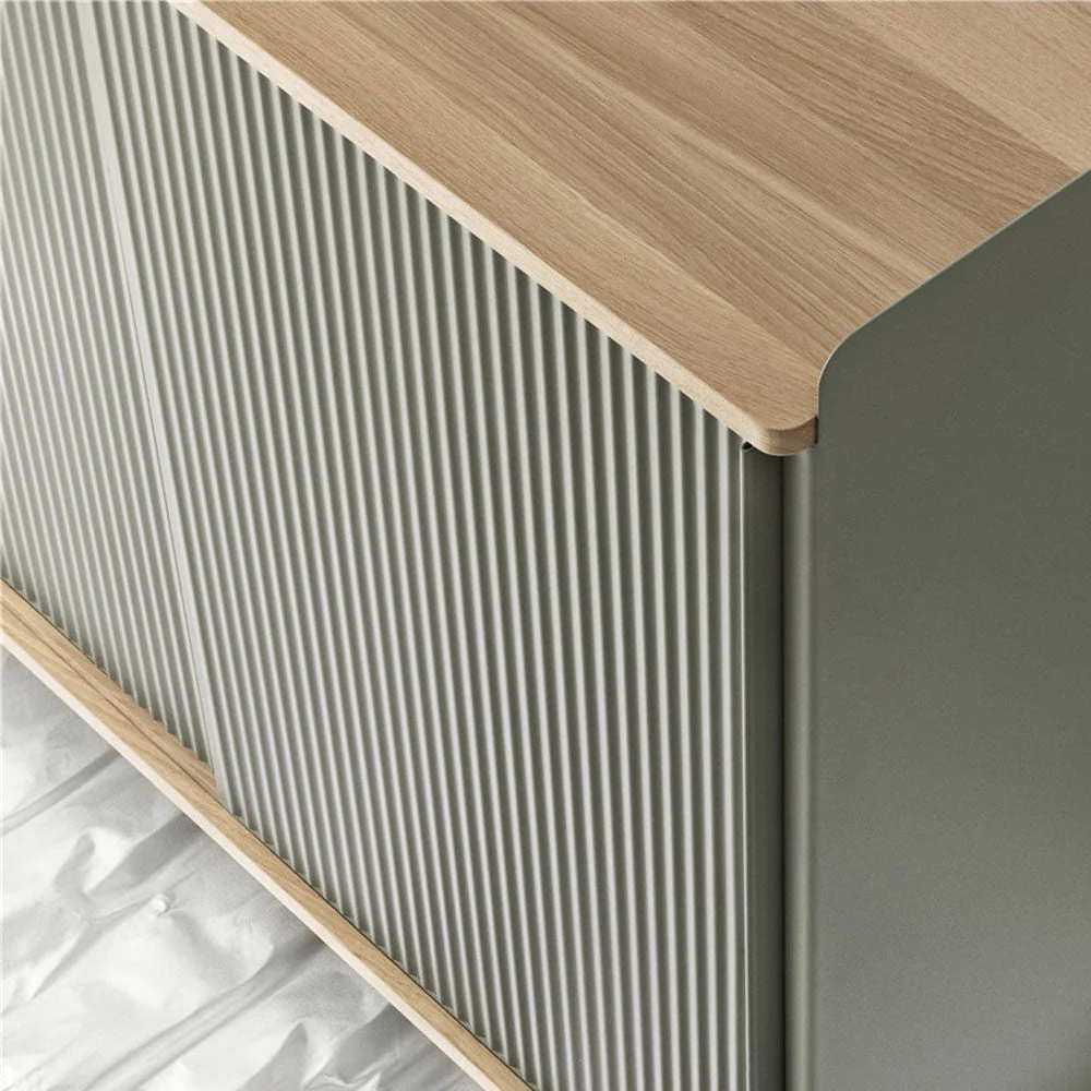 muuto | enfold sideboard tall | dusty green + oiled oak - Image 3