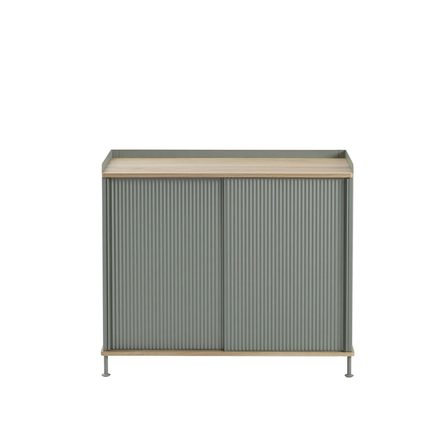 muuto | enfold sideboard tall | dusty green + oiled oak - Image 4
