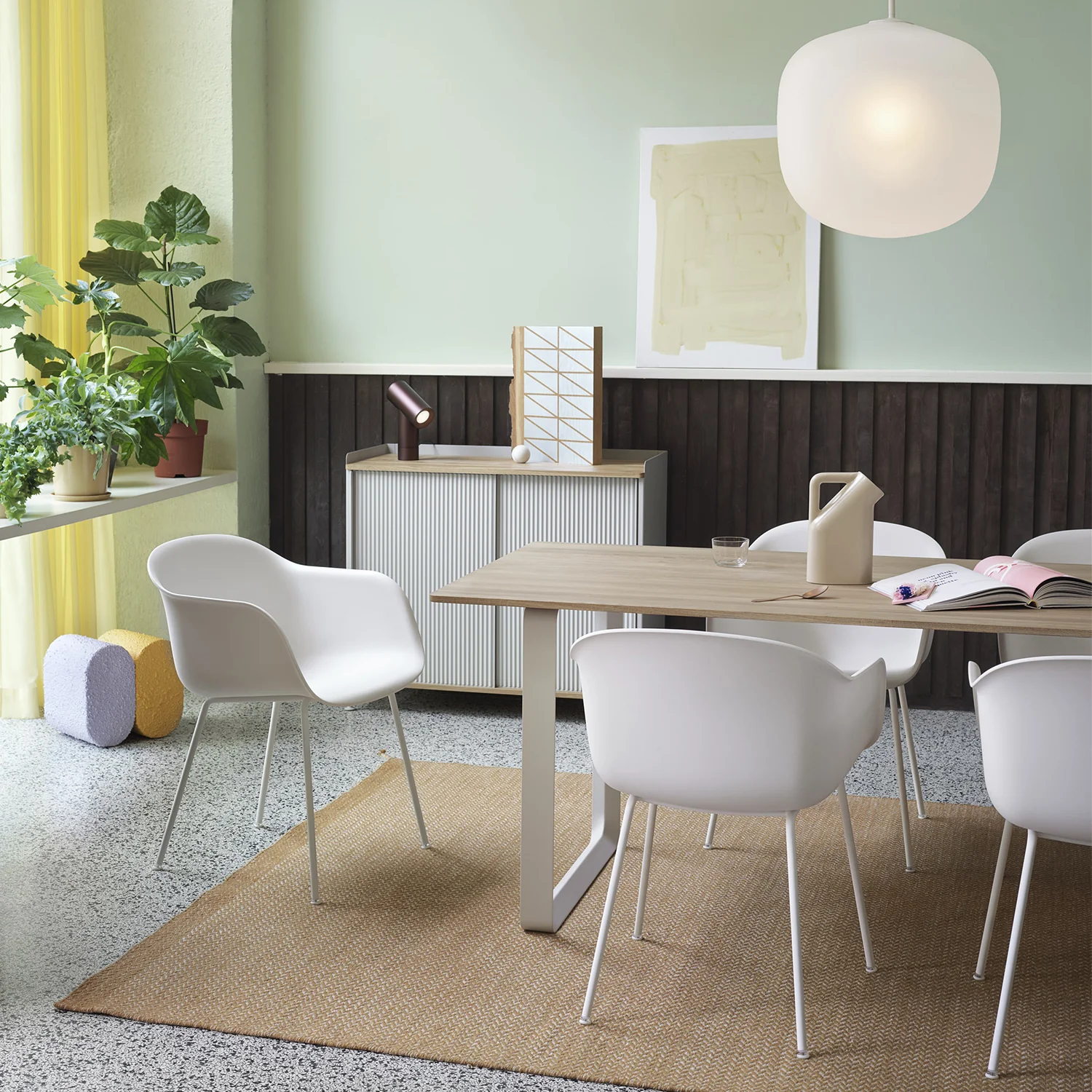 muuto | enfold sideboard tall | dusty green + oiled oak - Image 5
