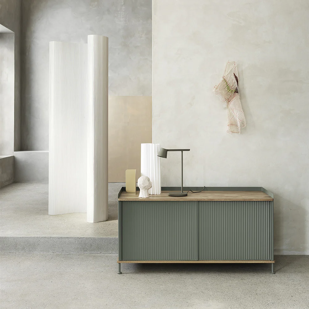 muuto | enfold sideboard tall | dusty green + oiled oak - Image 8