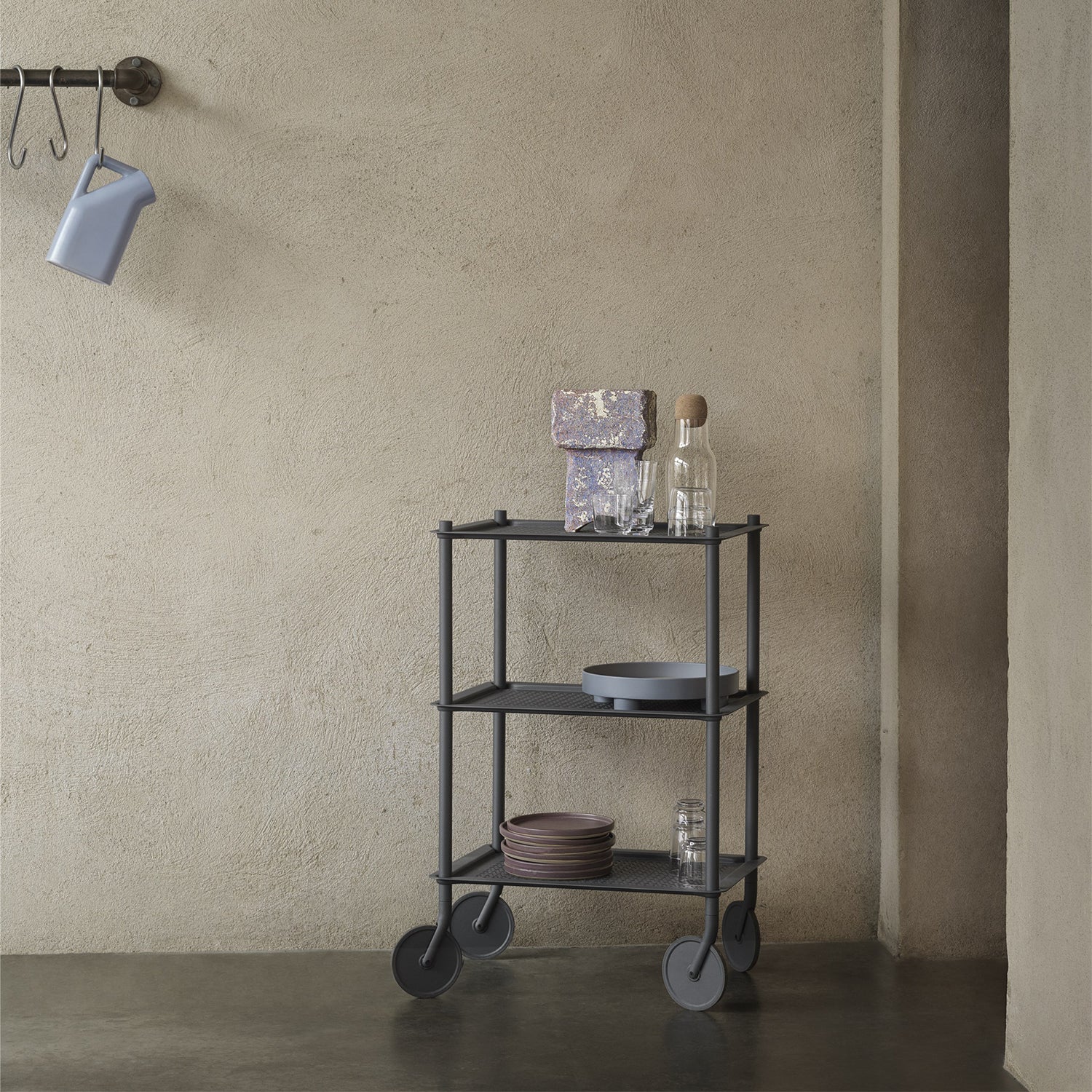muuto | flow trolley 3 layer | blue grey - Image 4