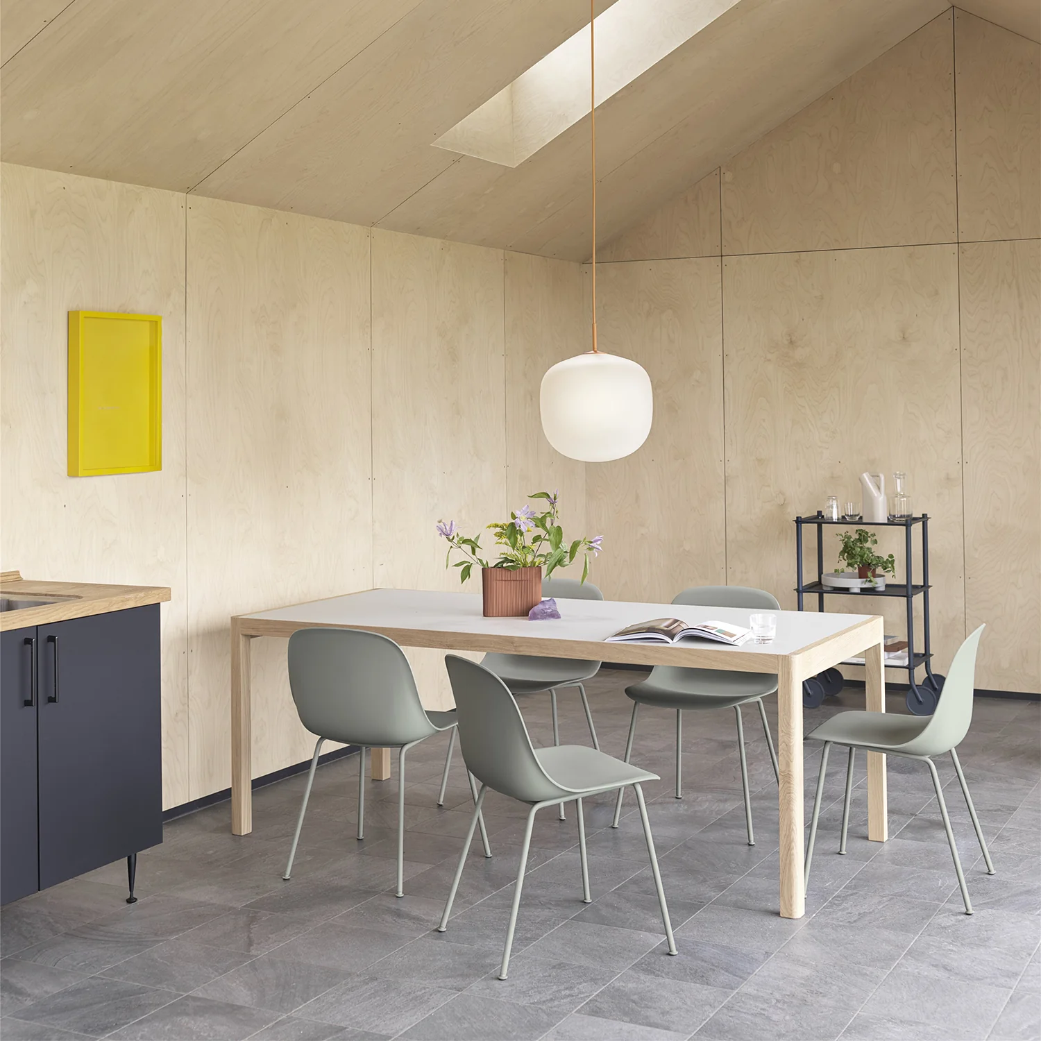 muuto | flow trolley 3 layer | blue grey - Image 6