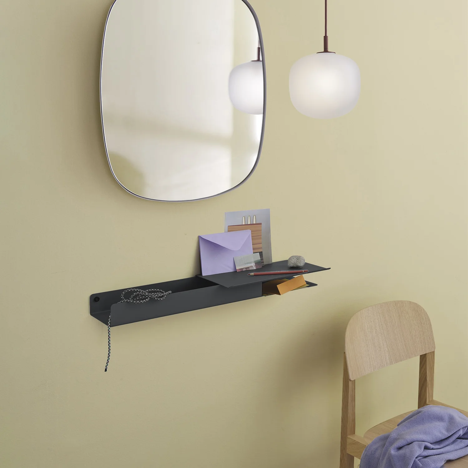 muuto | folded shelves | platform 62cm | black - Image 2