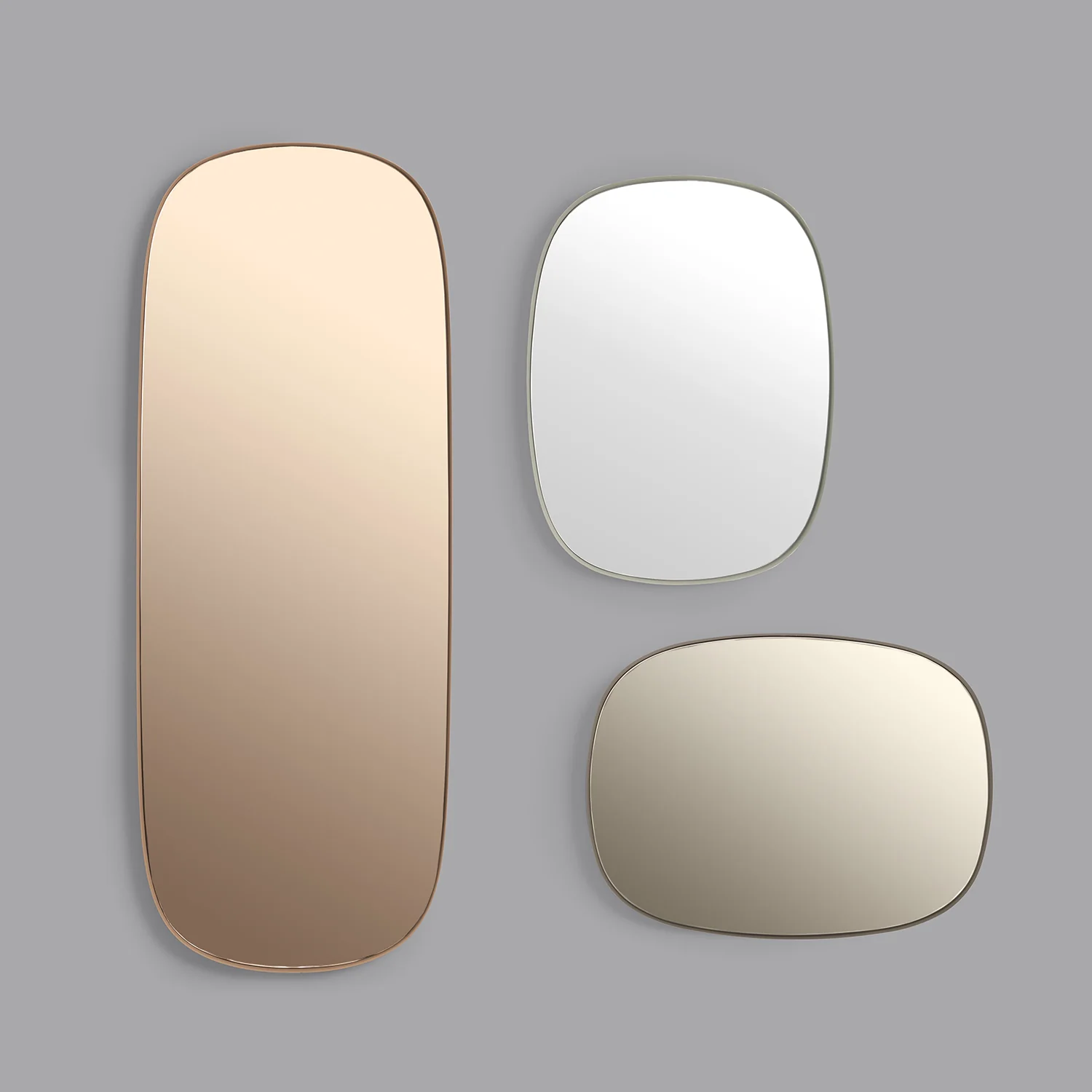 muuto | framed mirror | dark green + clear glass | small - Image 8
