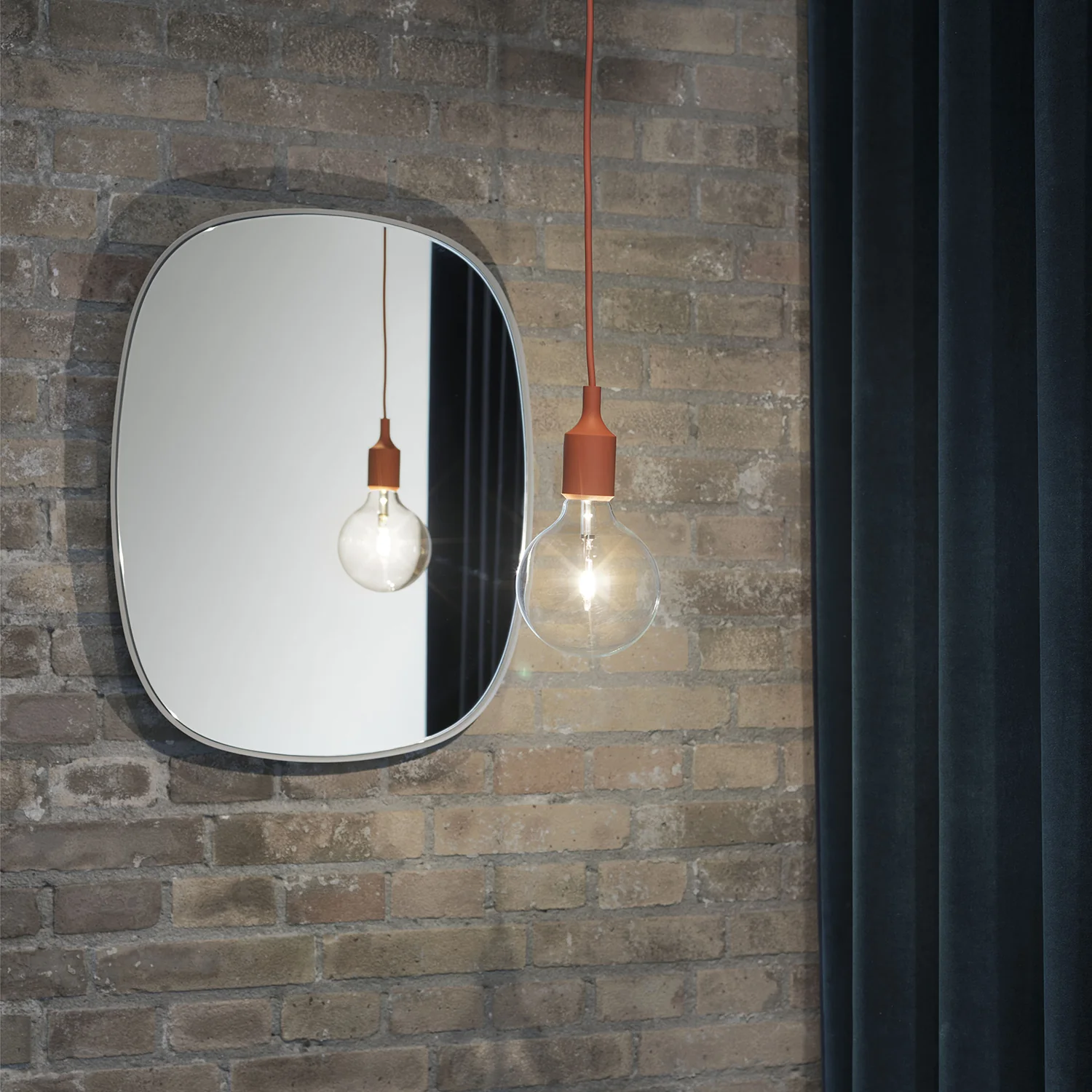 muuto | framed mirror | rose + rose glass | small - Image 5