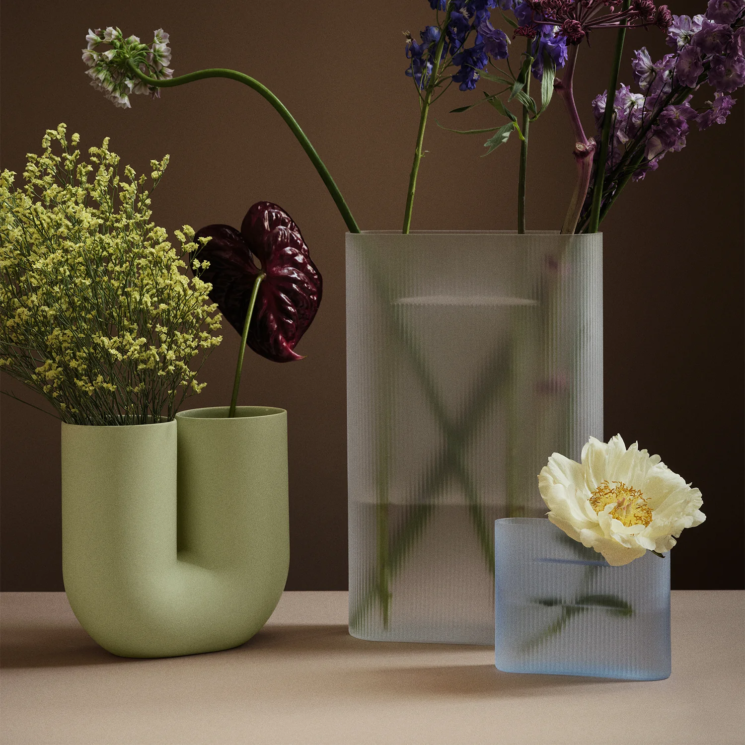muuto | kink vase | light green earthenware 26cm - Image 6