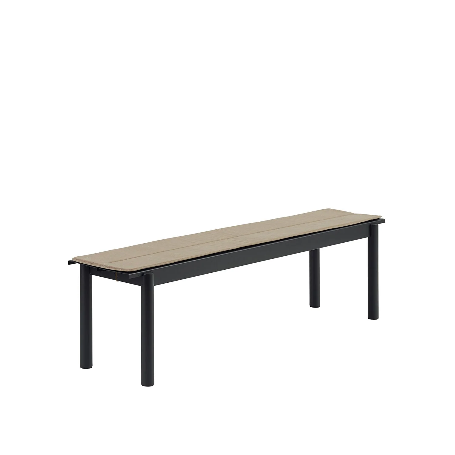 PARTS: muuto | linear steel bench seat pad | warm beige 170cm - discontinued - Image 2