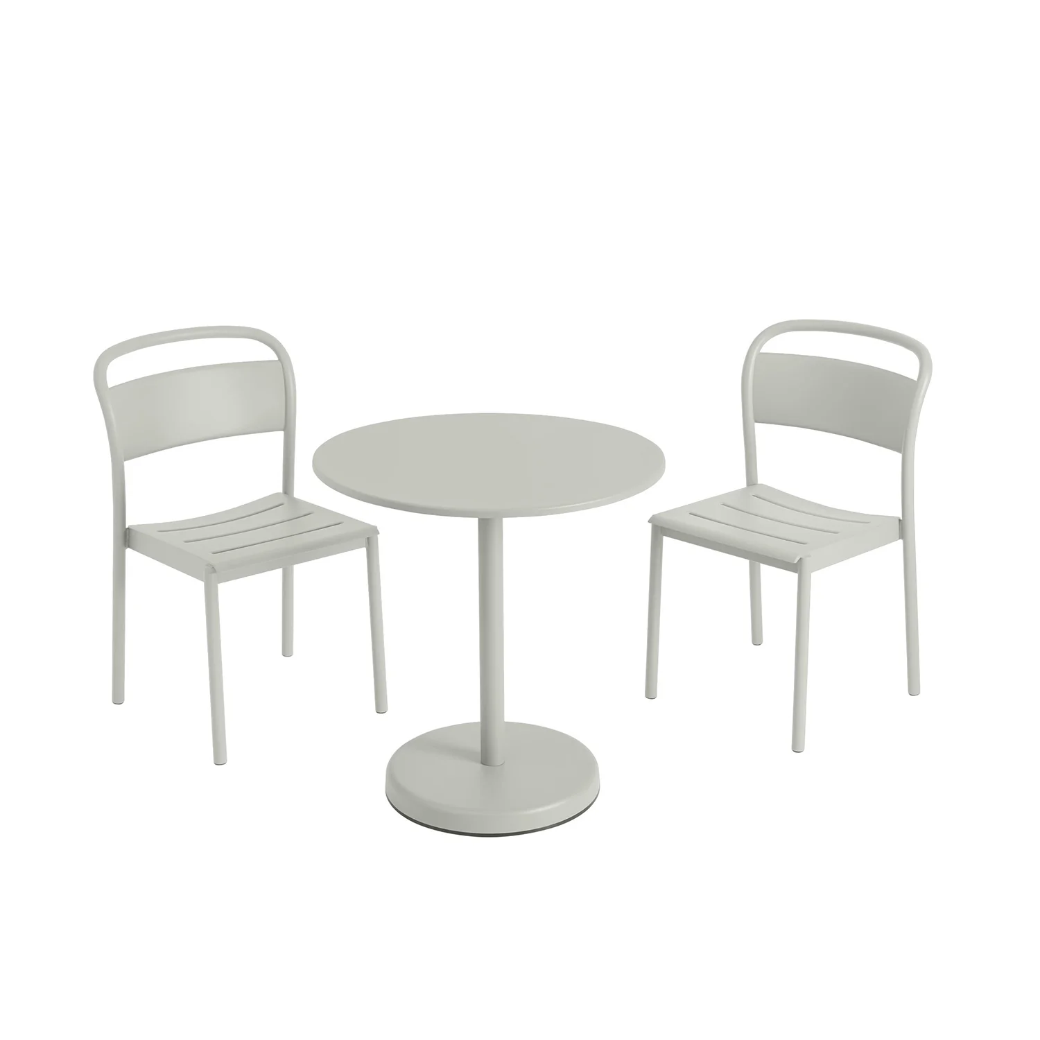 muuto | linear steel side chair | grey - Image 3