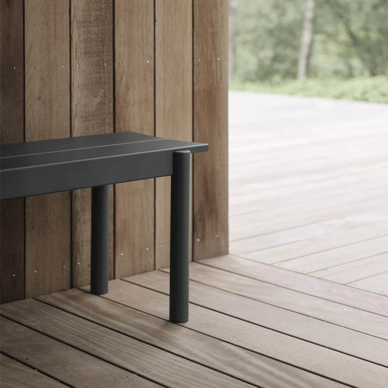 muuto | linear steel bench | anthracite black 170cm - Image 8