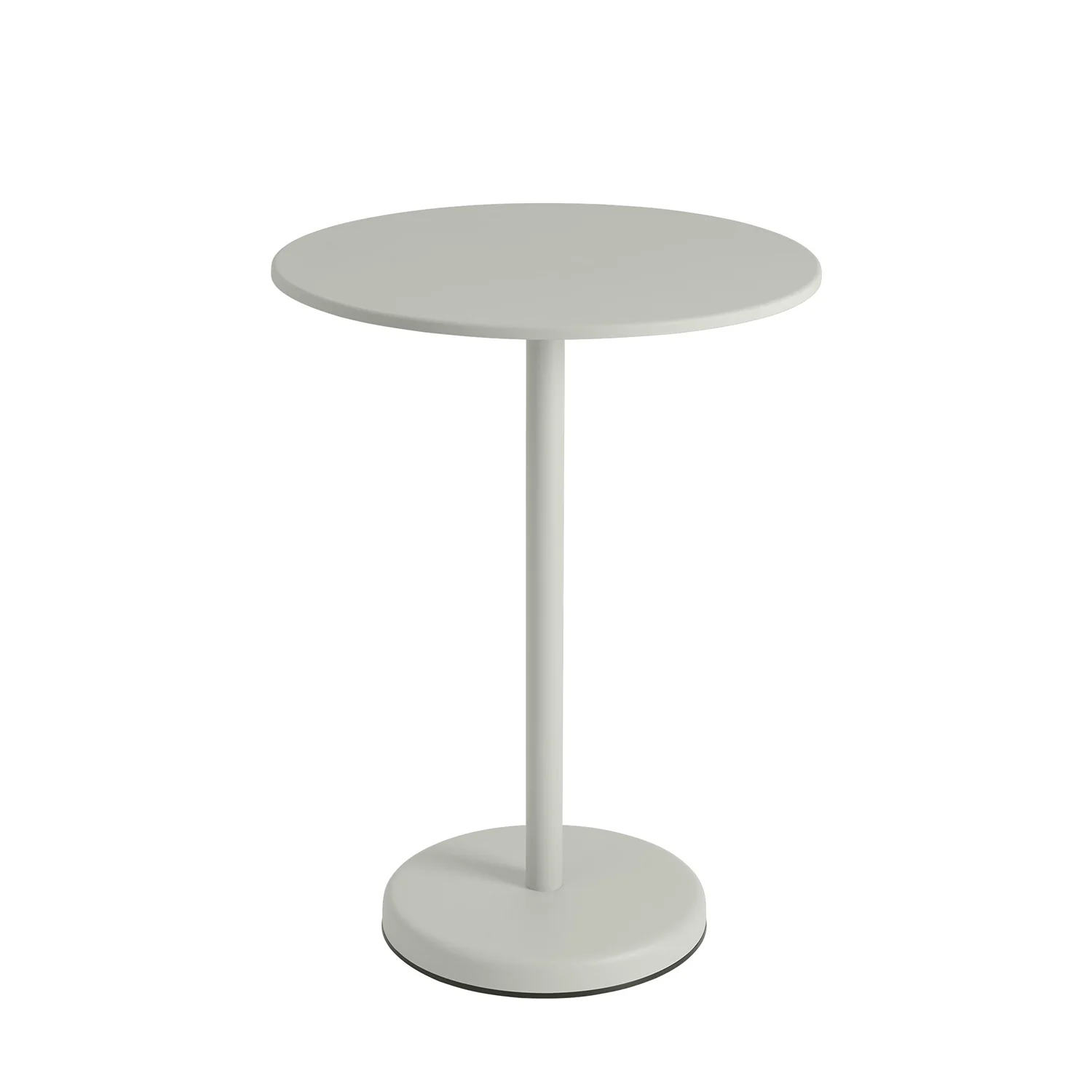 muuto | linear steel cafe table round | grey 70x95cm