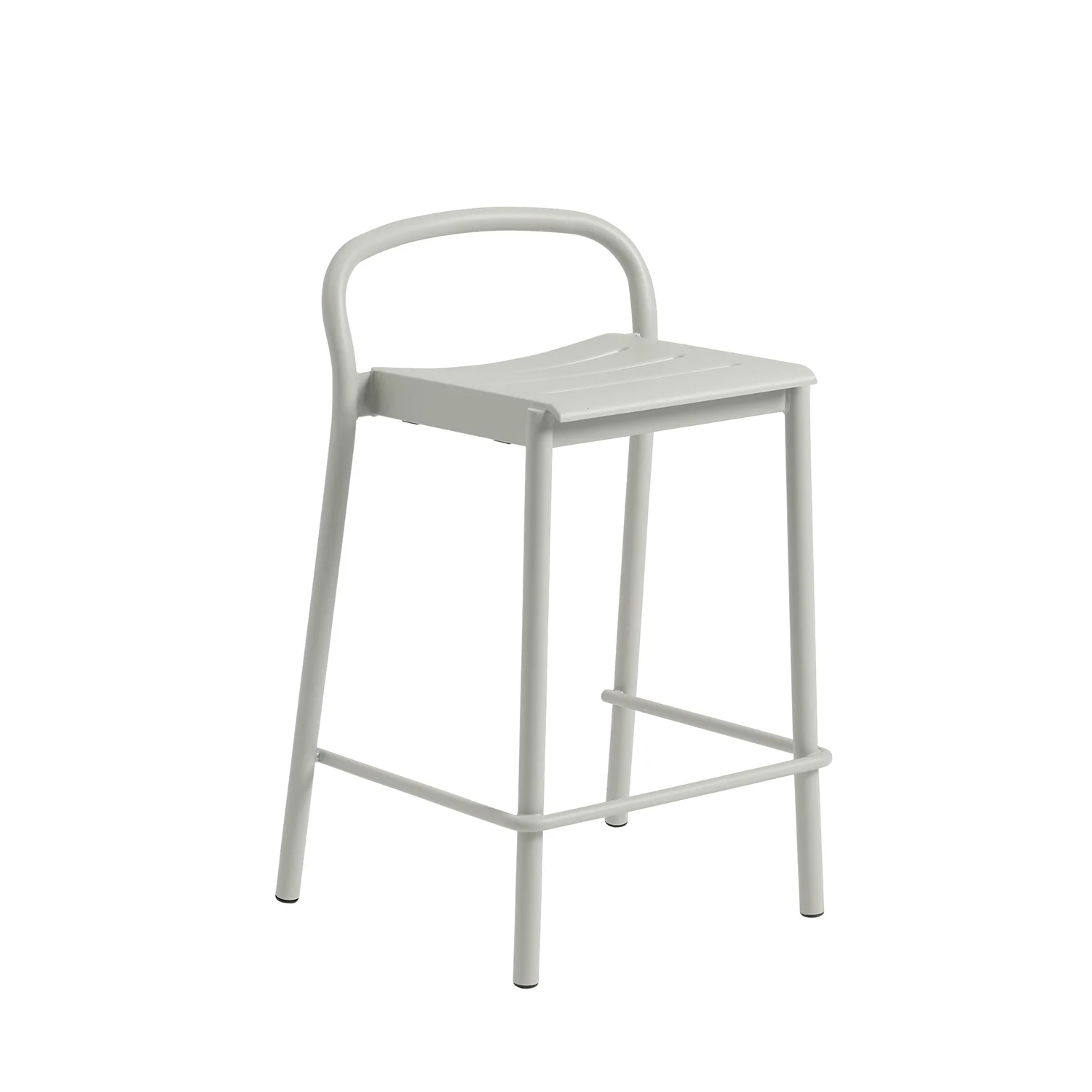 muuto | linear steel counter stool | grey 65cm