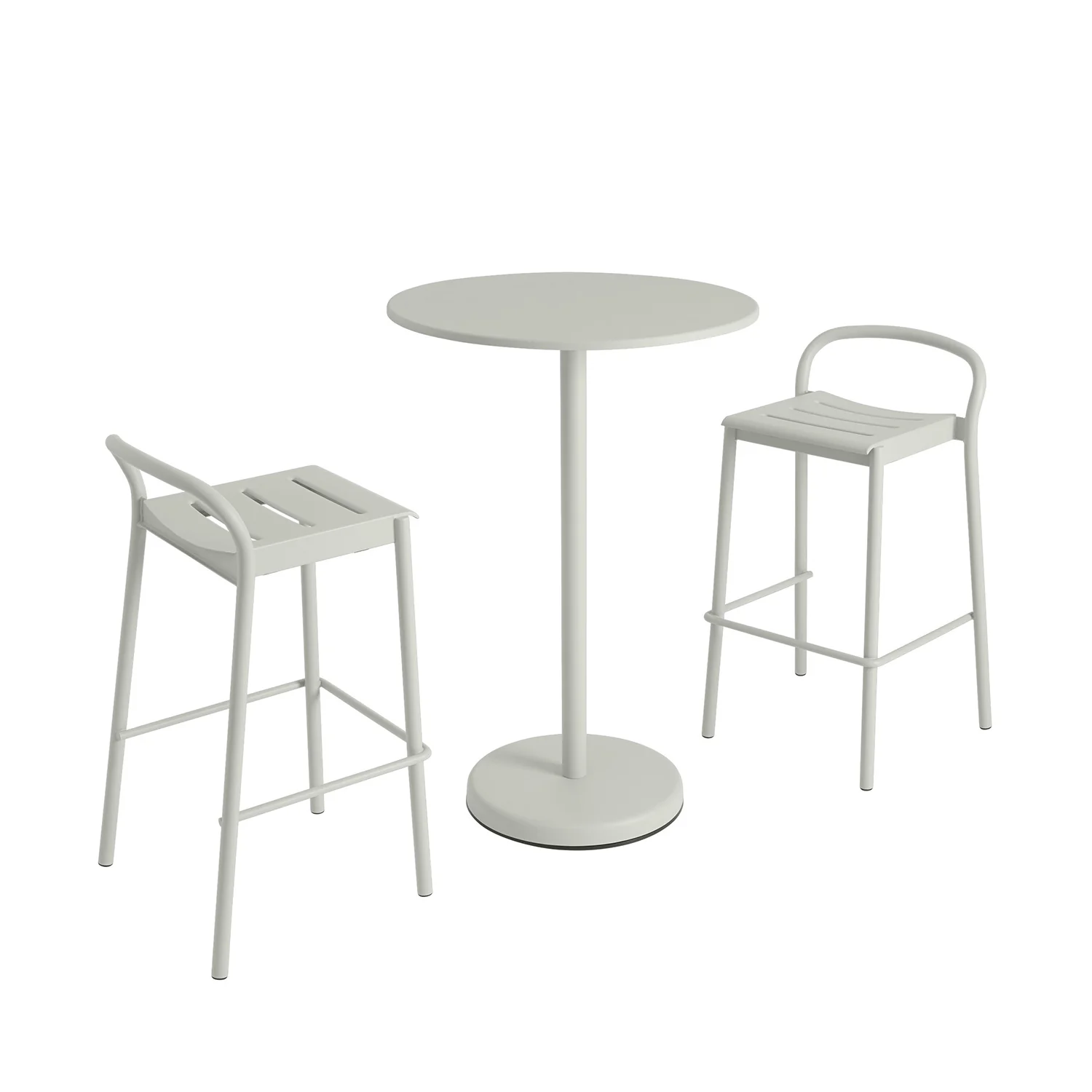 muuto | linear steel counter stool | grey 65cm - Image 3
