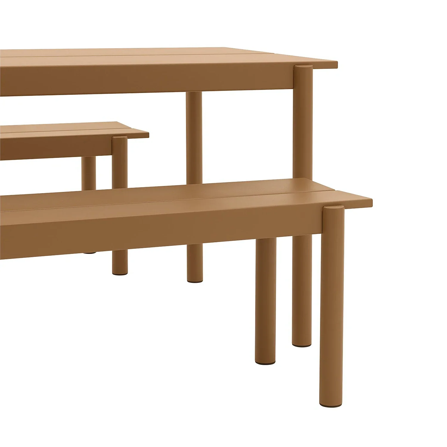 muuto | linear steel table | burnt orange 200x75cm - Image 11