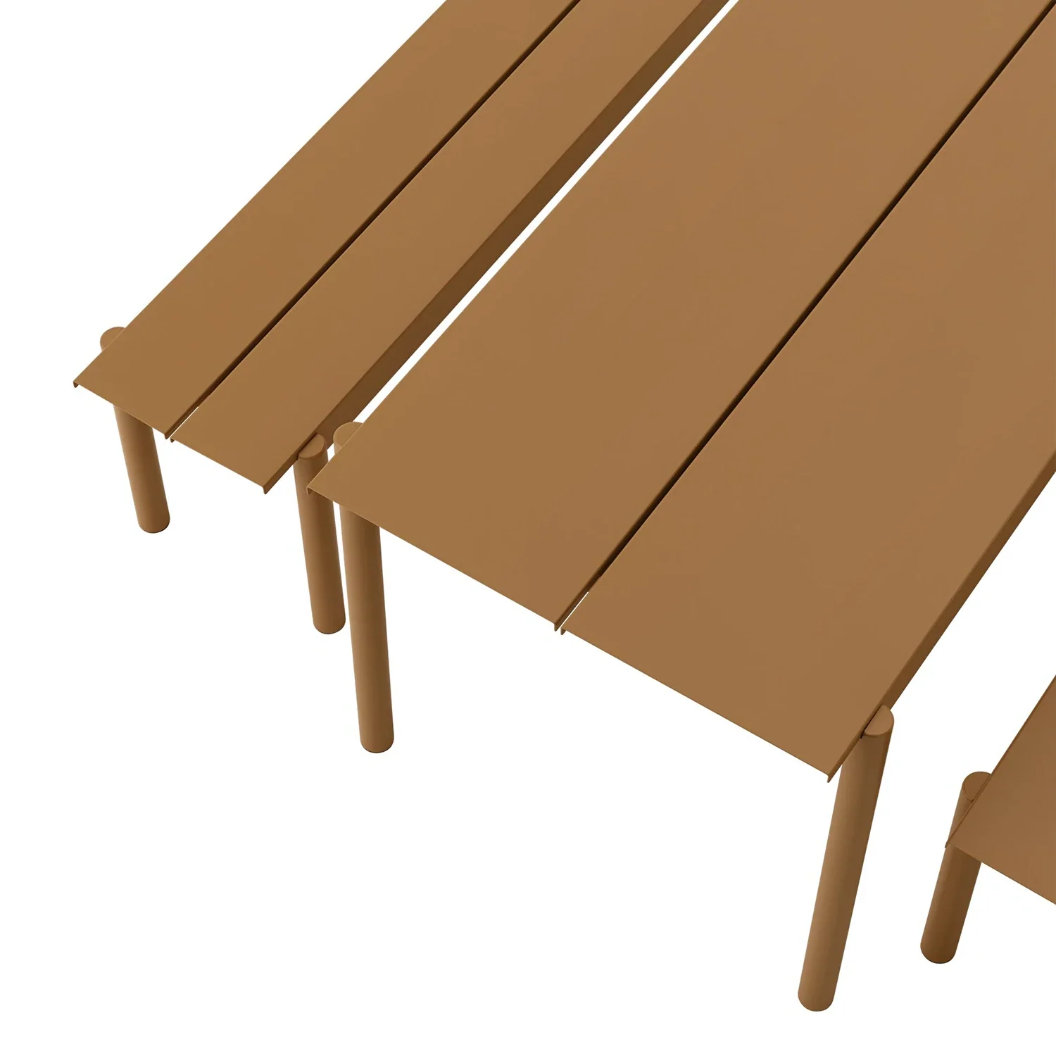 muuto | linear steel table | burnt orange 200x75cm - Image 7