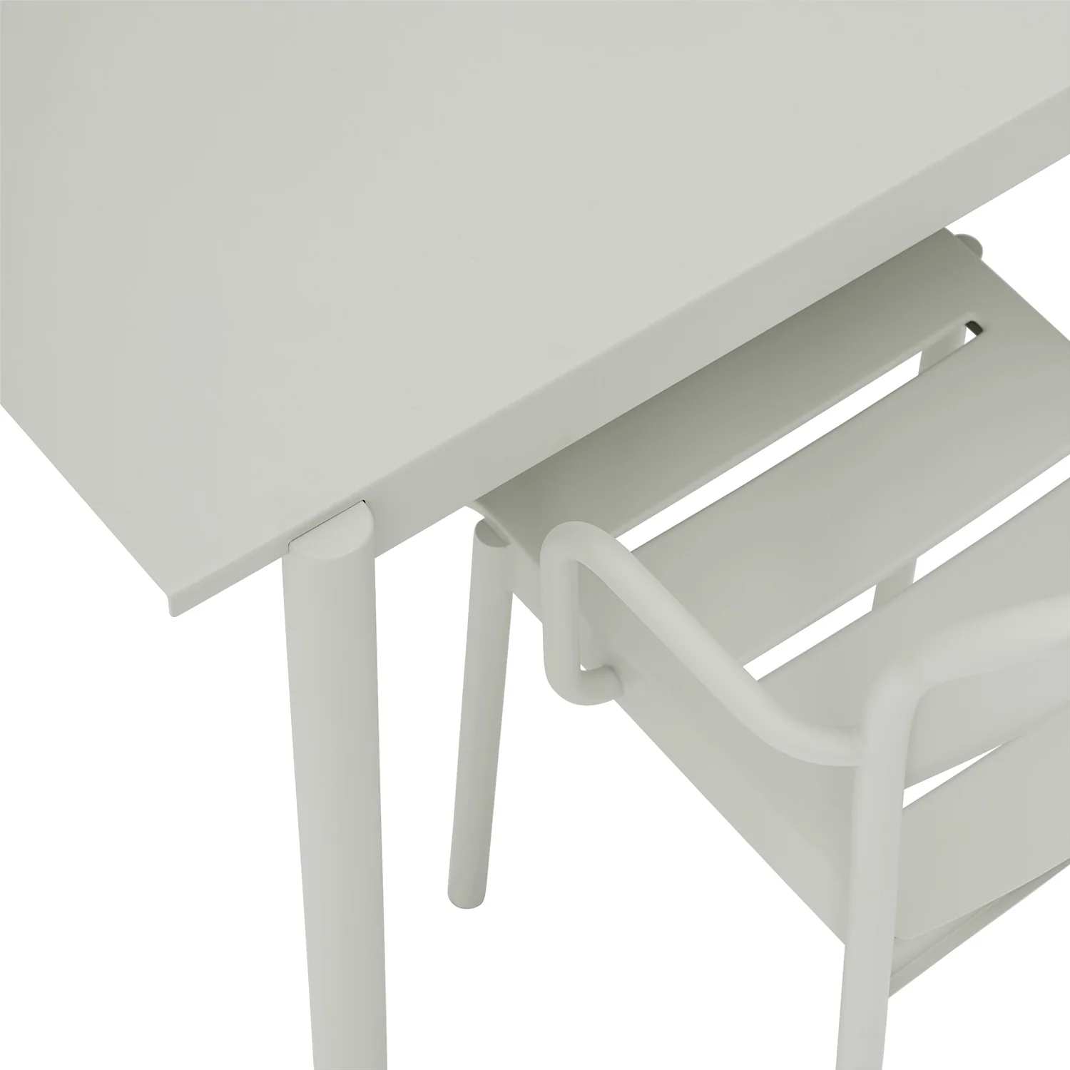 muuto | linear steel table | grey 140x75cm - Image 5