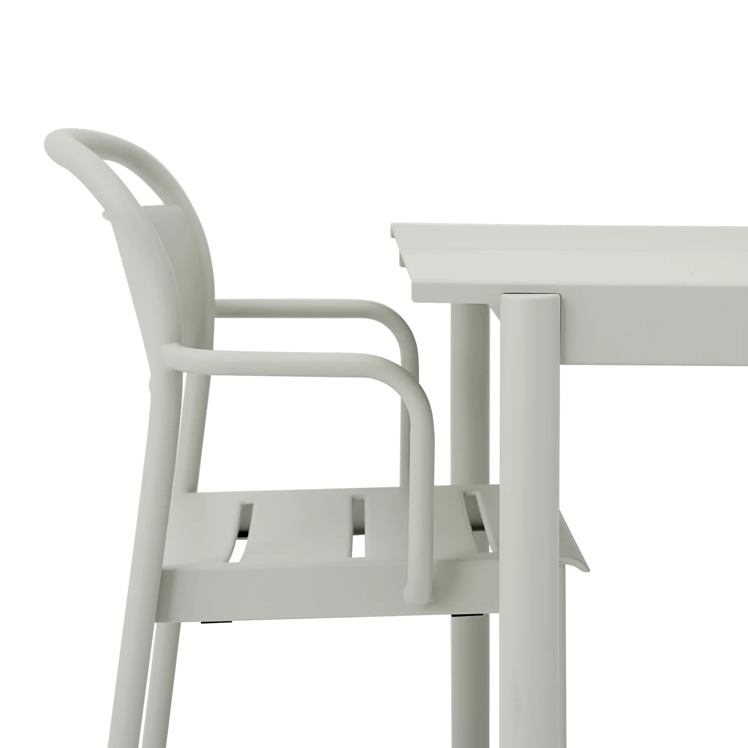 muuto | linear steel table | grey 140x75cm - Image 8