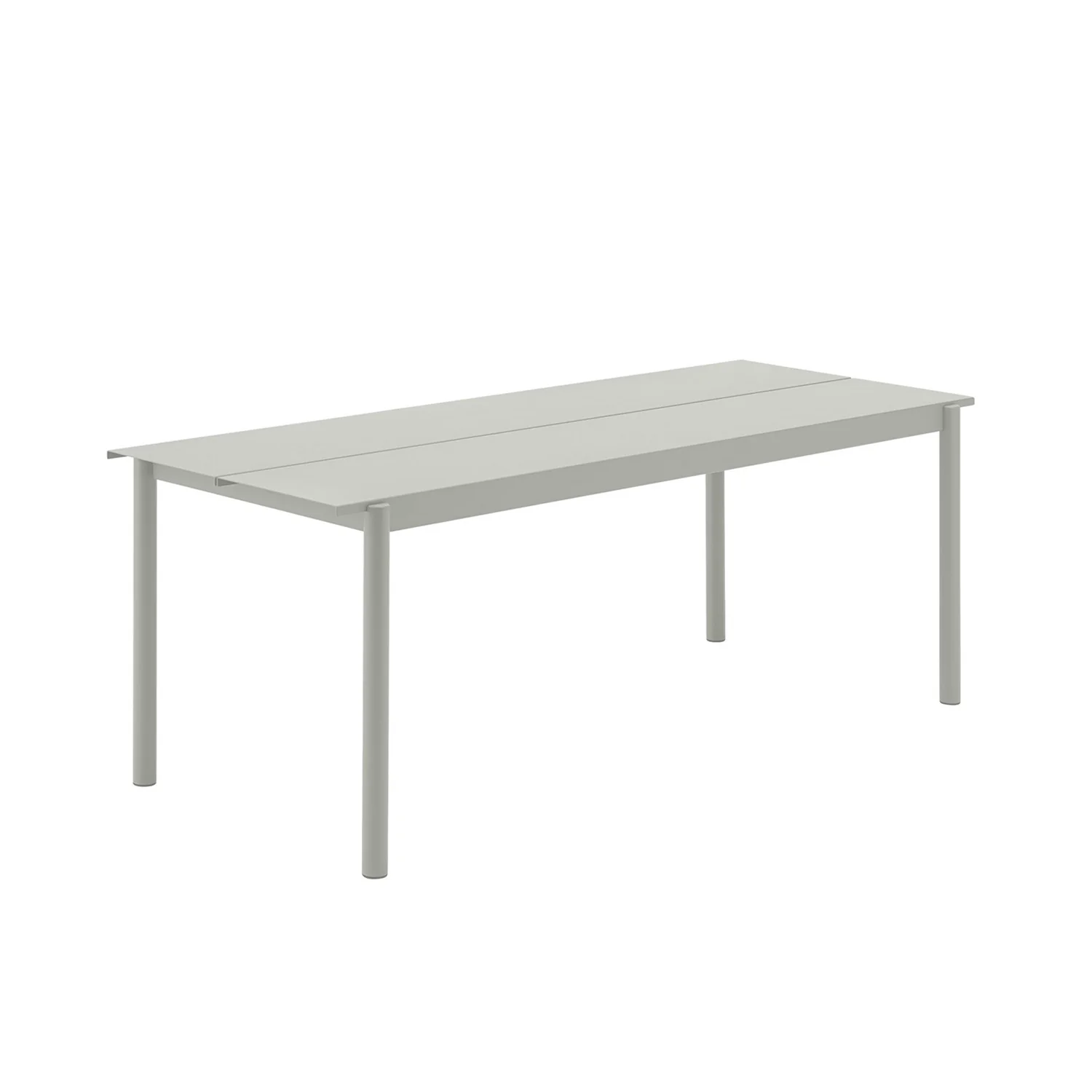 muuto | linear steel table | grey 200x75cm