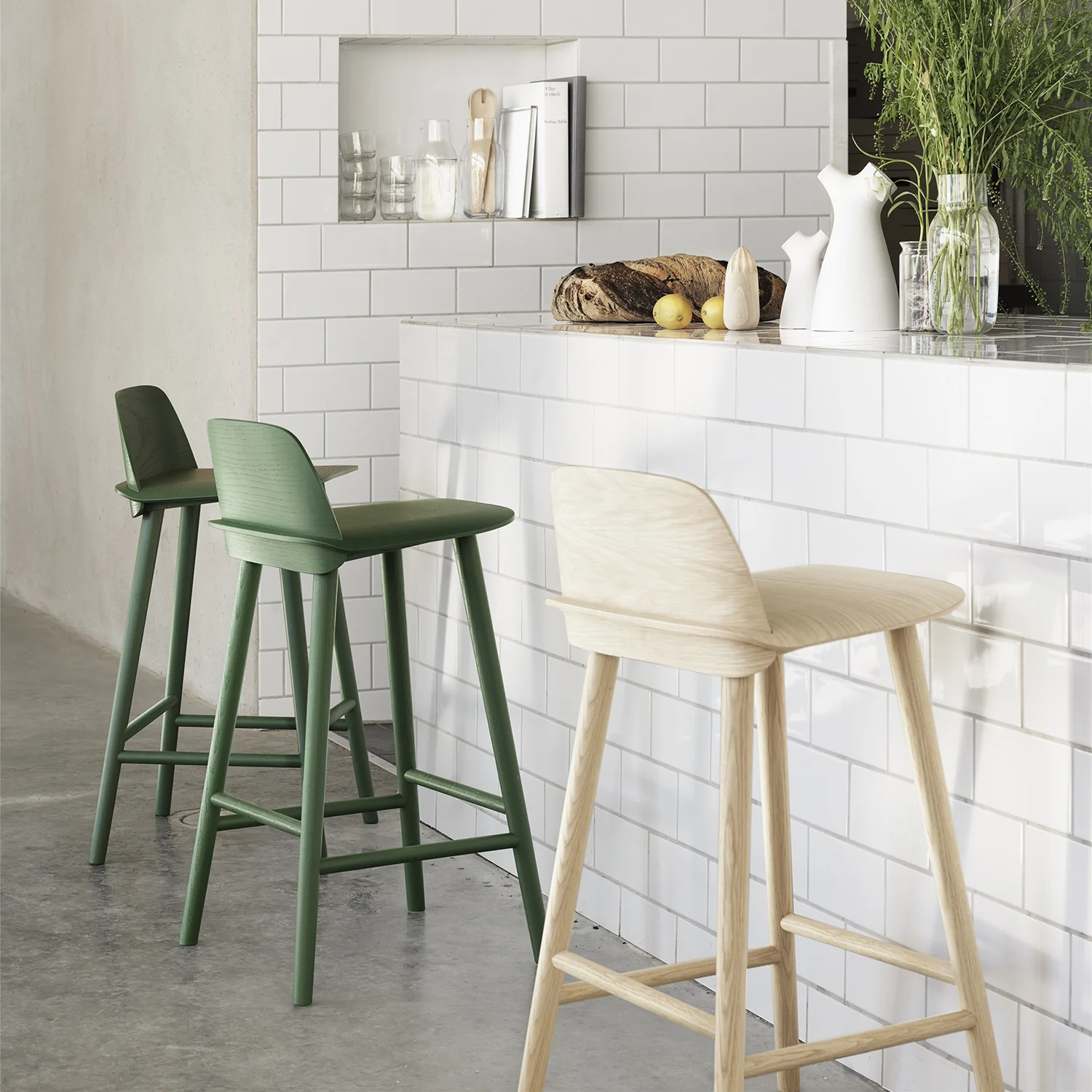 muuto | nerd bar stool | 75cm green ~ DC - Image 2