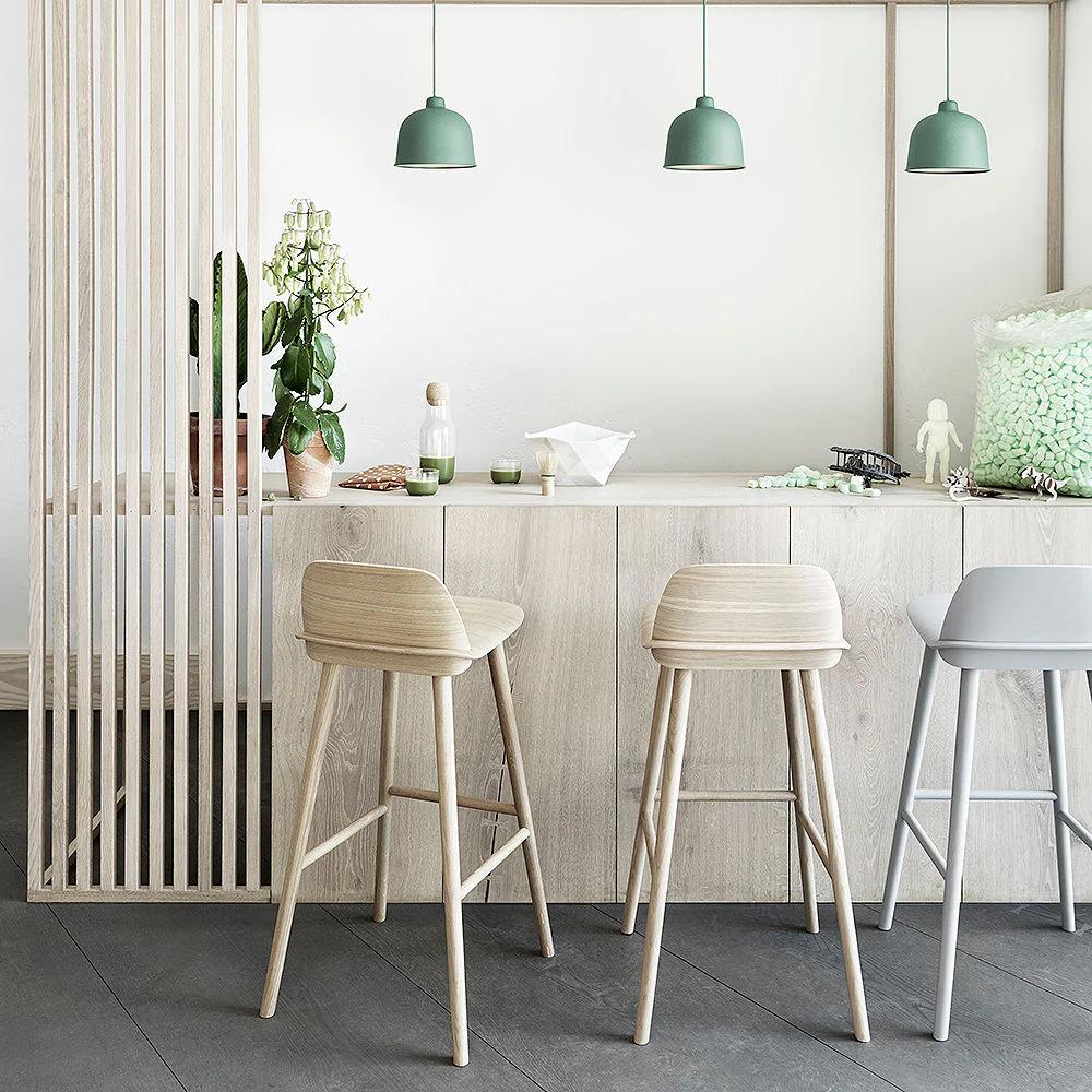 muuto | nerd bar stool | 75cm grey ~ DC - Image 2