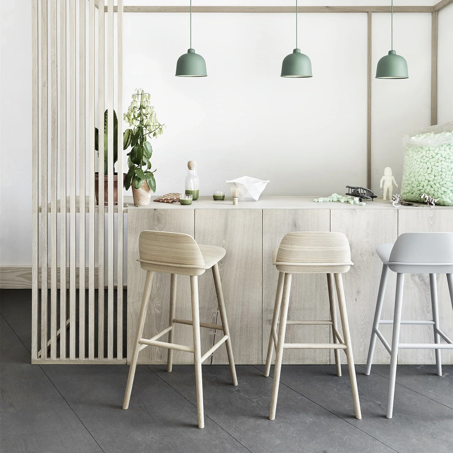 muuto | nerd counter stool | 65cm oak - Image 3