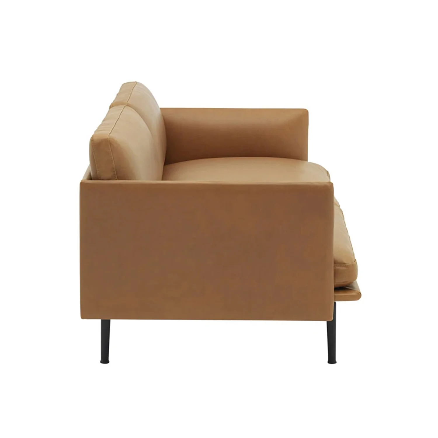 muuto | outline sofa 2 seater | refine leather cognac - Image 3